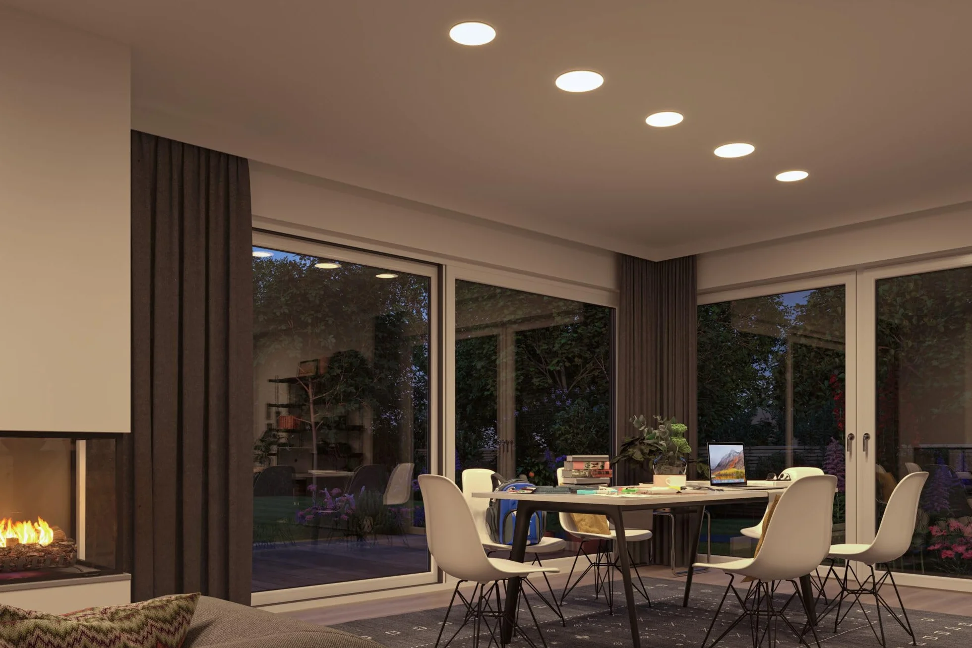 Paulmann Veluna VariFit Panel LED IP44 185mm Okrągła Oprawa Wpuszczana 17,5W 4000K Satynowa