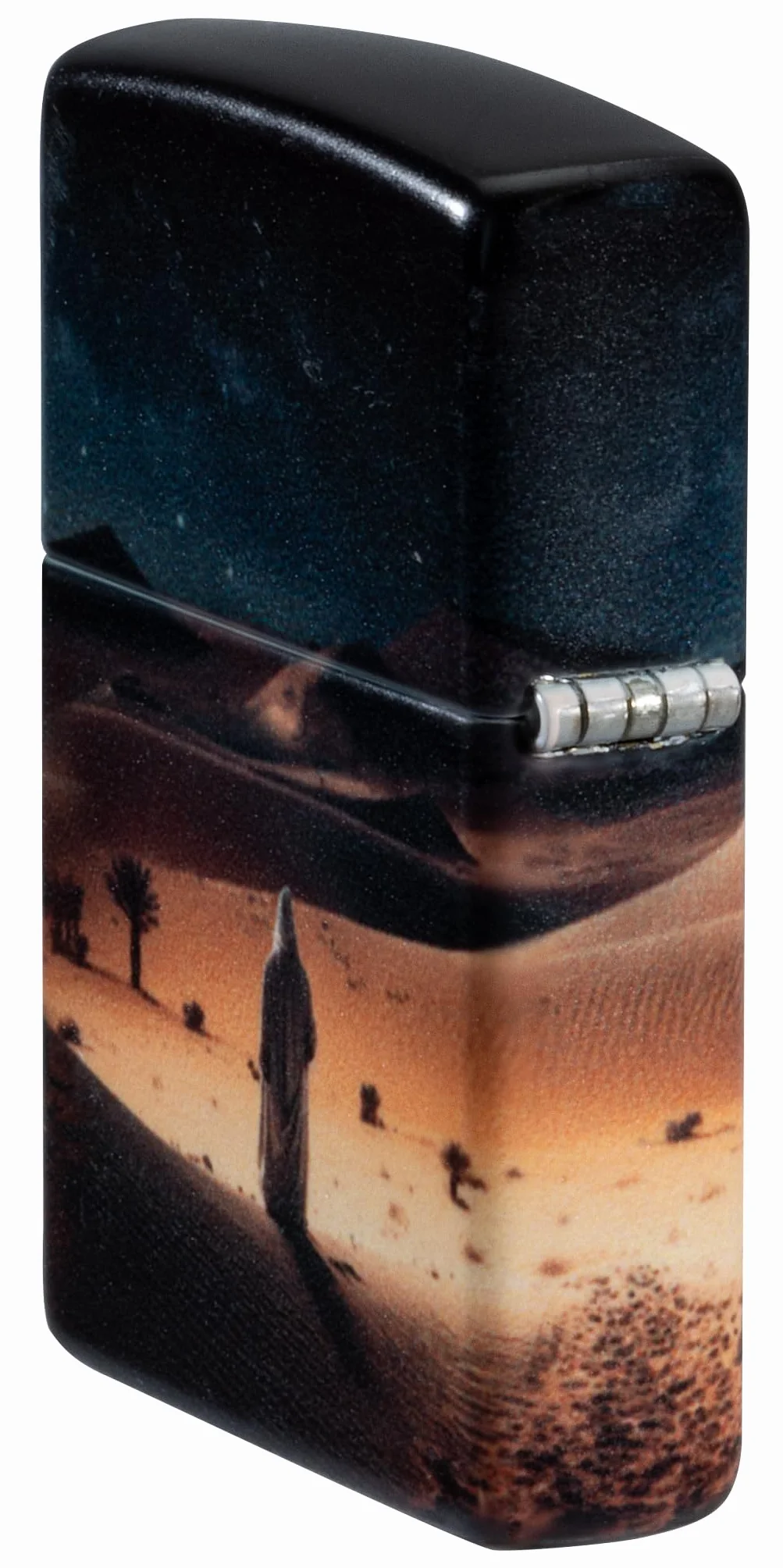 Zippo Camel Zapalniczka Sztormowa, Kolorowy Nadruk, do Napełniania, Wielokrotnego Użytku, Wiatroodporna Konstrukcja, Pudełko na Prezent, Wykonano w USA, Kolor Beżowy 540° (Camel 540°)