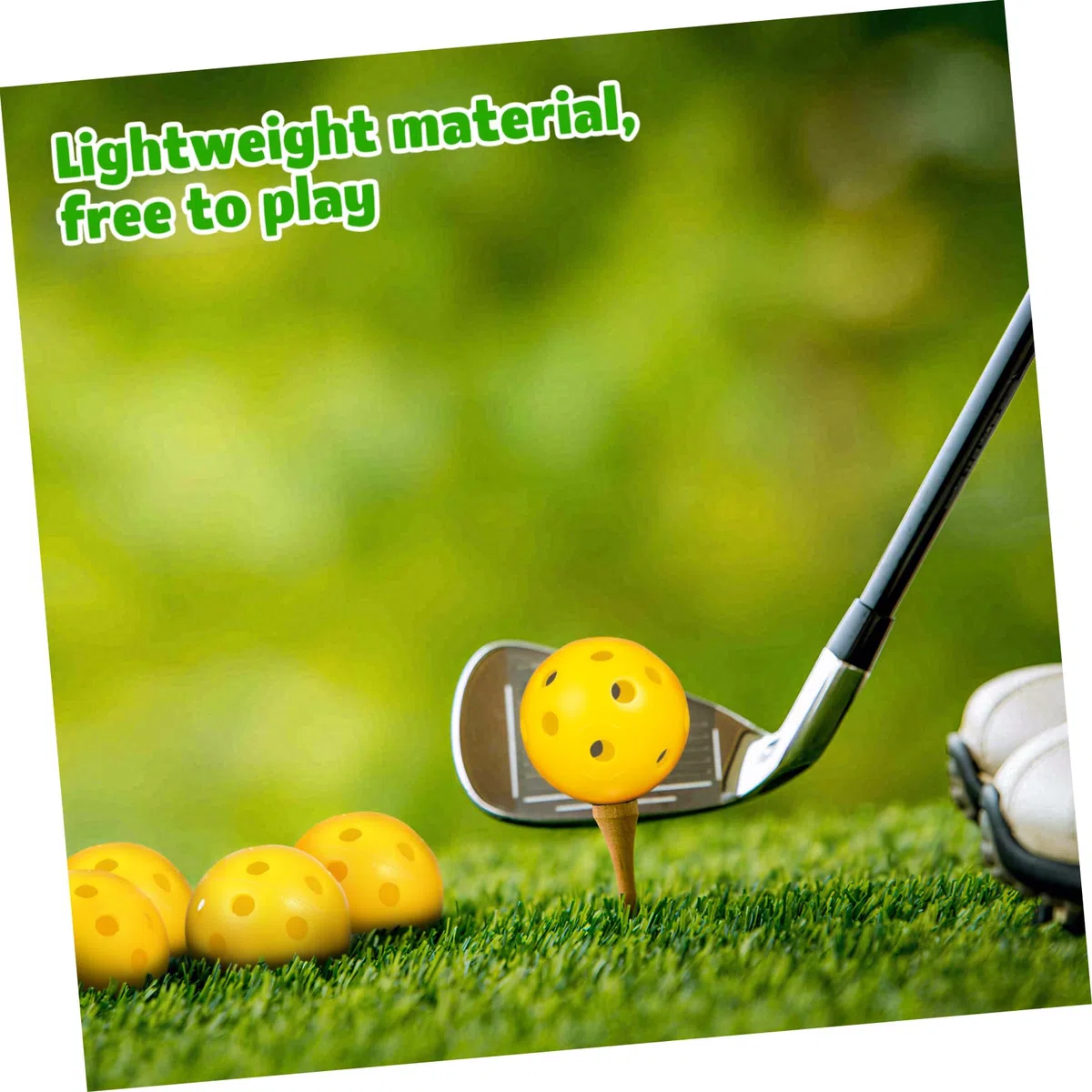 POPETPOP 3 Zestawy Piłka Treningowa Do Golfa Szczotka Do Golfa Imadła Piłki Golfowe Piłka Koszulka Golfowa Makaron Z Piłkami Golfowymi Uchwyt Na Piłeczki Golfowe Plastikowy Yellow Szt.*3