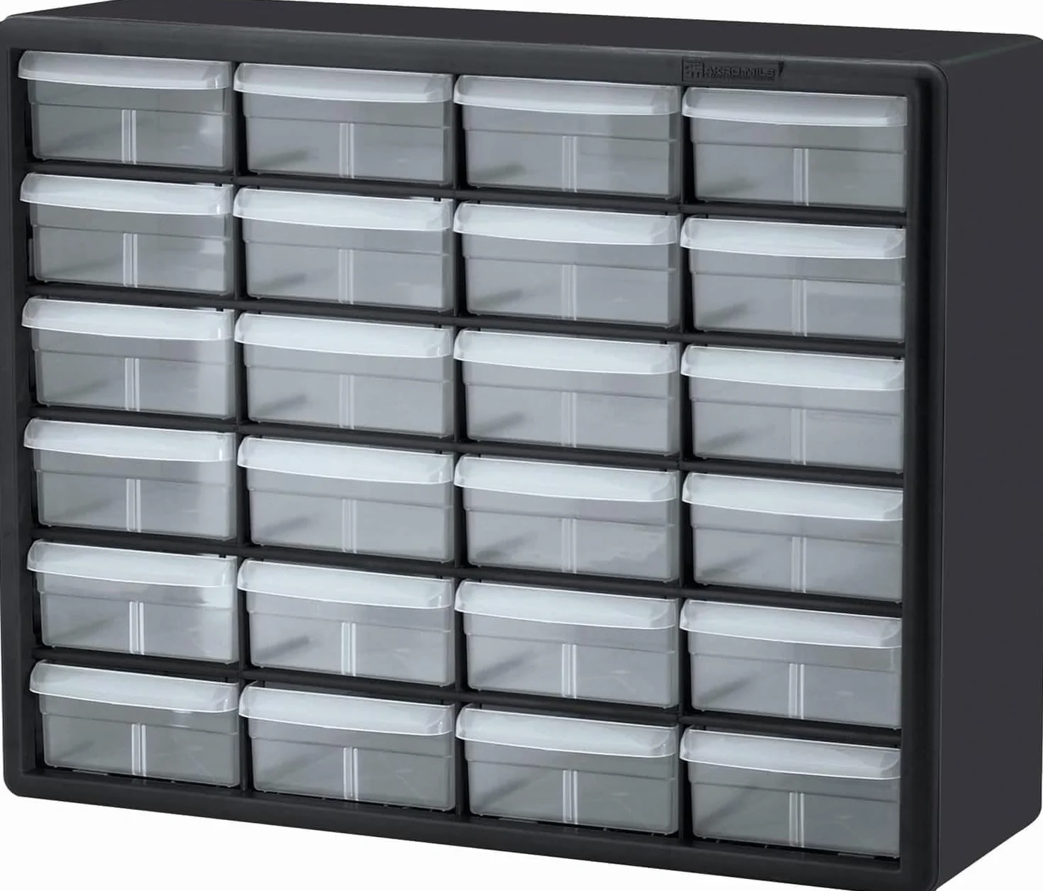 Akro-Mils 10124 Plastikowa szafka do przechowywania narzędzi, czarna, 20 x 6 x 16 cali