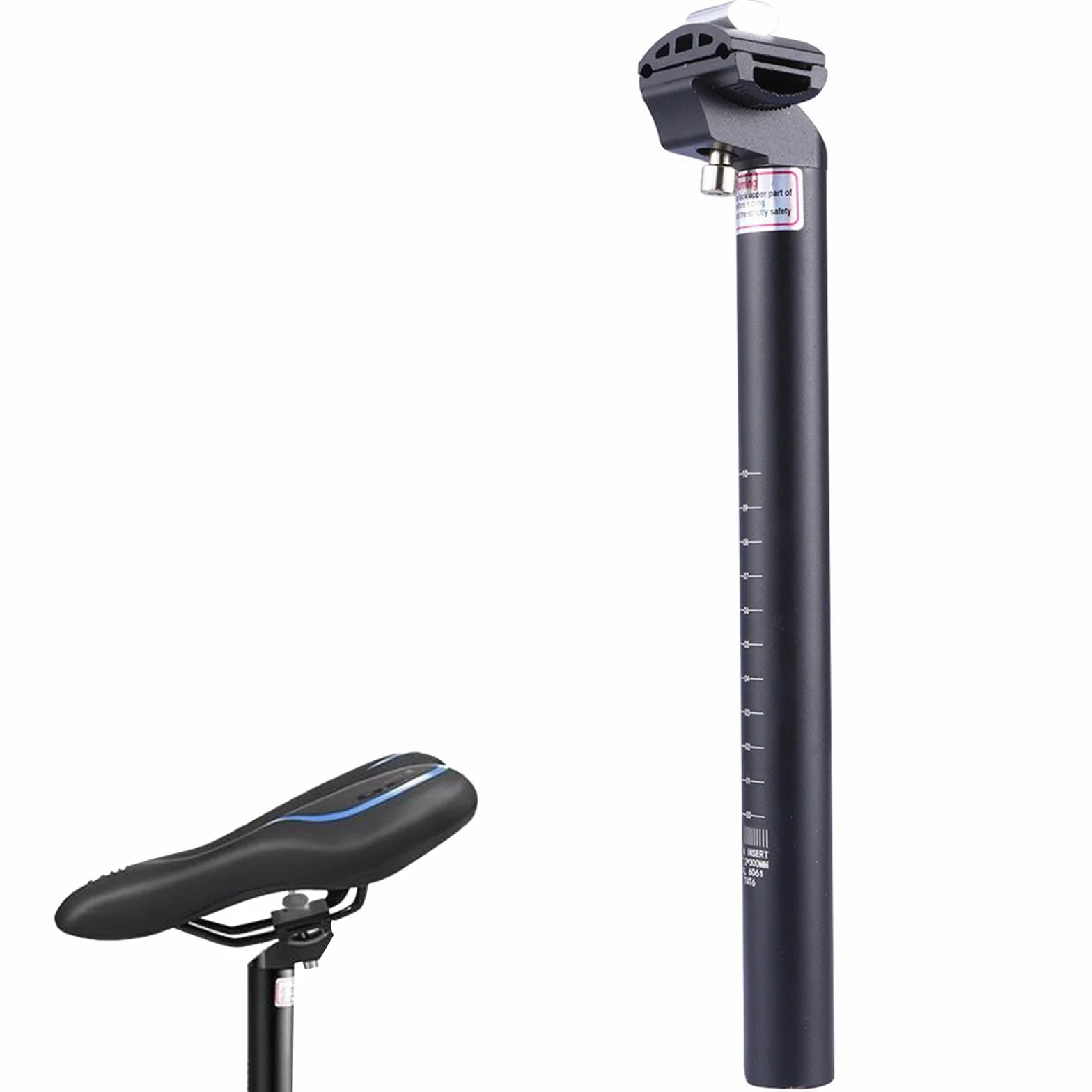 Sztyca siodełka rowerowego 27,2 mm 30 cm ze stopu aluminium