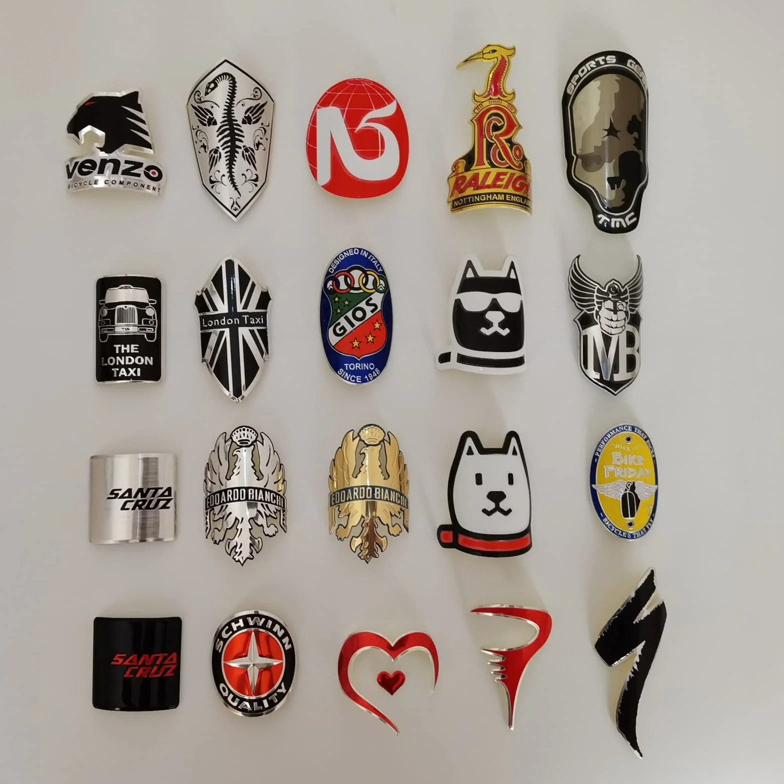 Naklejki z emblematem głównym roweru MTB, naklejki do składanego roweru BMX, naklejki na ramę roweru (dwie)
