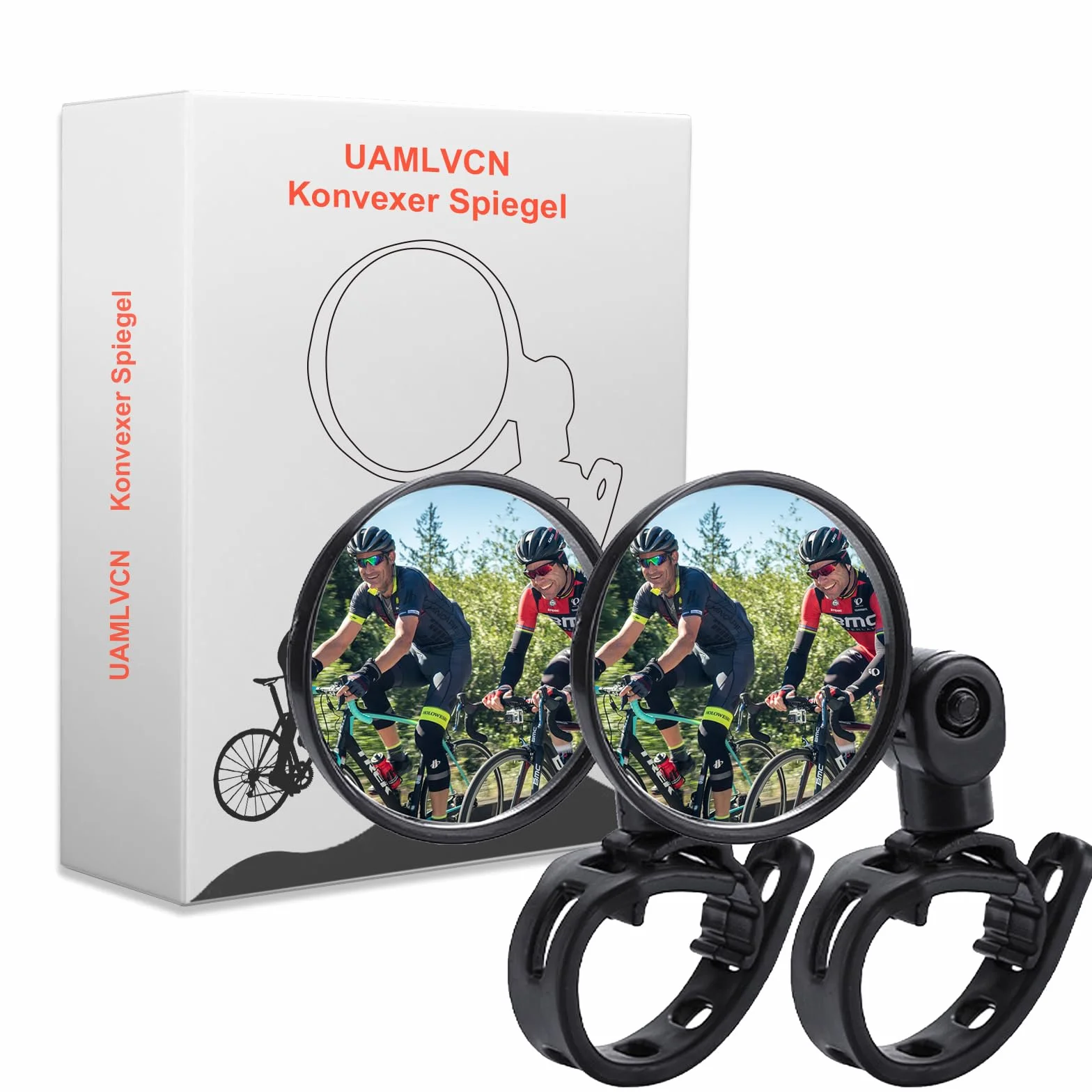 Lusterko rowerowe, obracane o 360°, składane lusterko na kierownicę, 15-35 mm, do roweru elektrycznego z lewej strony, do roweru wyścigowego, skutera górskiego, 2 szt.