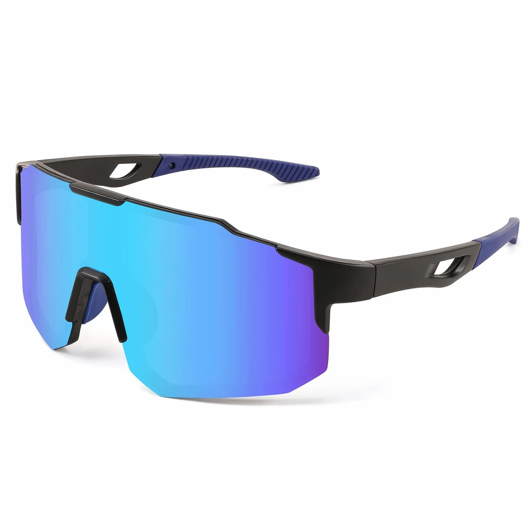 FEISEDY Sportowe okulary przeciwsłoneczne dla mężczyzn i kobiet, okulary rowerowe, lustrzane, do jazdy na rowerze górskim, kolarstwa, biegania, enduro z ochroną UV400, B2388