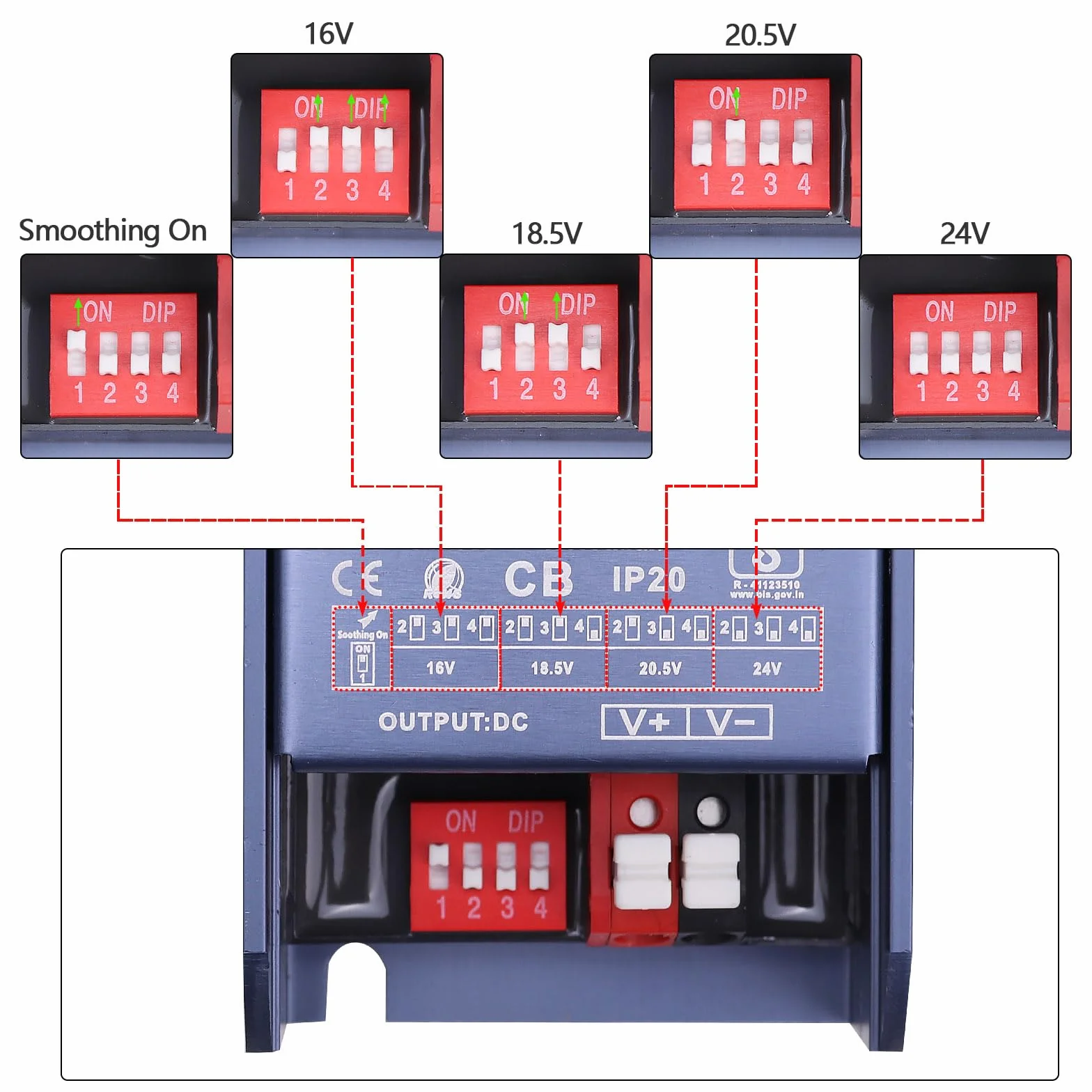 GOMING CE Ultracienki 24V 100W Zasilacz AC200-240V do 24V 4.2A Transformator do Drukarek 3D Taśm LED