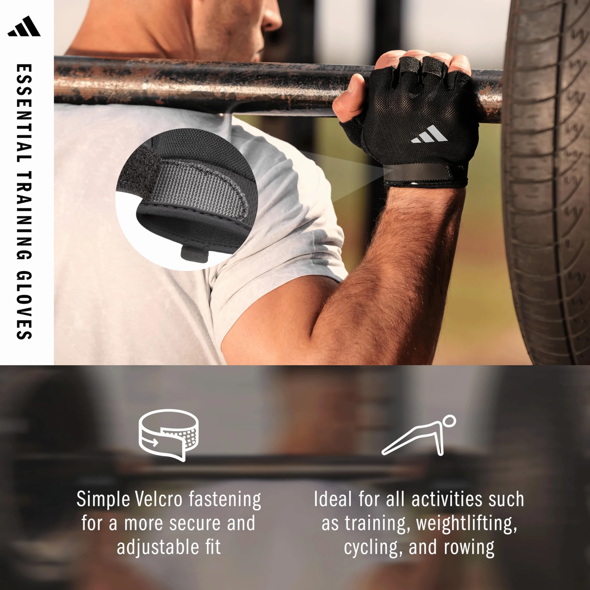 adidas Unisex – Essential rękawice treningowe dla dorosłych