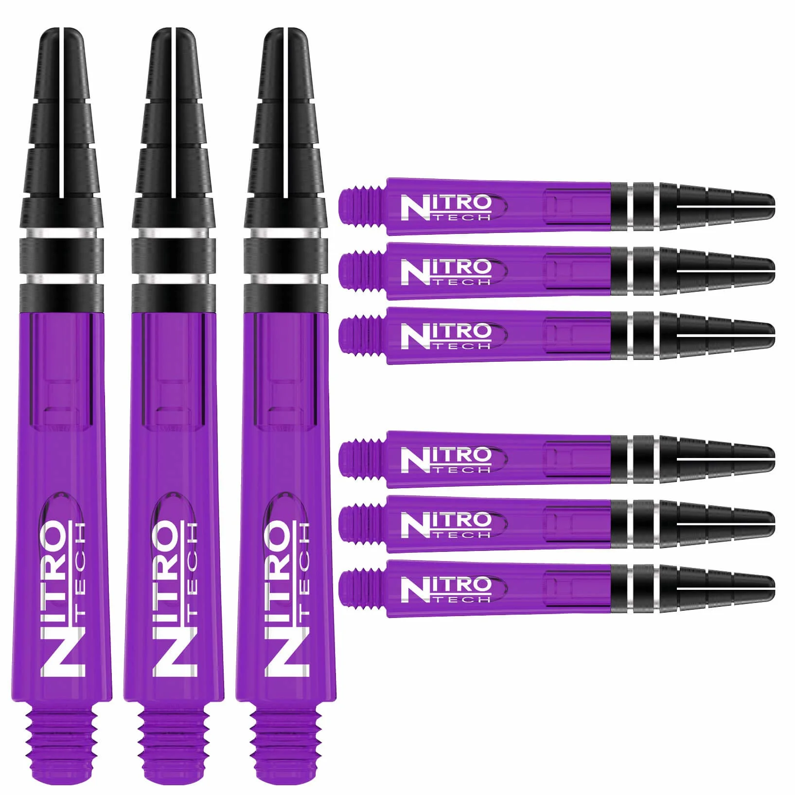 Red Dragon Nitrotech nasadki do darta 3 sztuki w opakowaniu (łącznie 9 trzonków) z kartą punktów