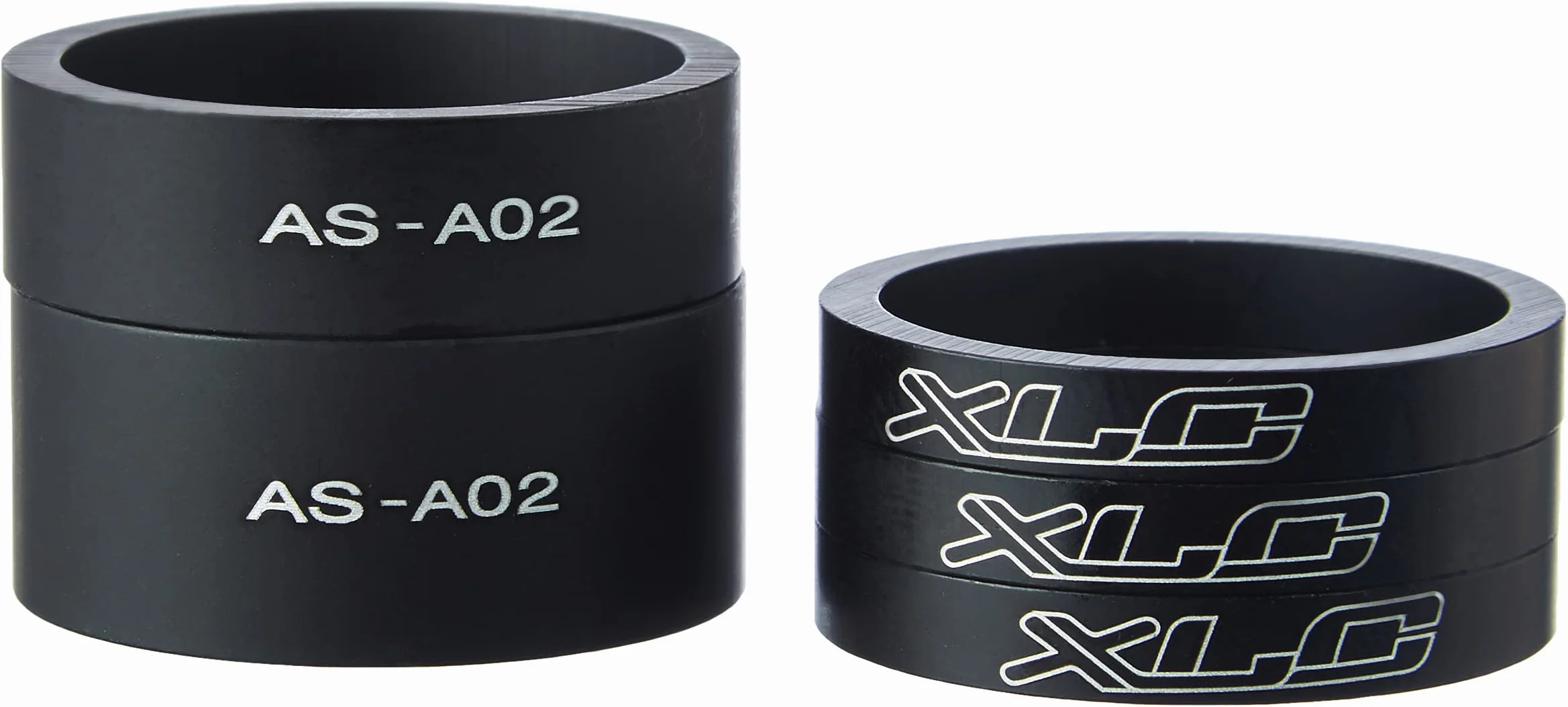 XLC Lenkkopferweiterung A-Head Spacer-Set 3x5/1x10/1x15 Mm 1 1/8 Zoll Przedłużenie głowicy sterującej