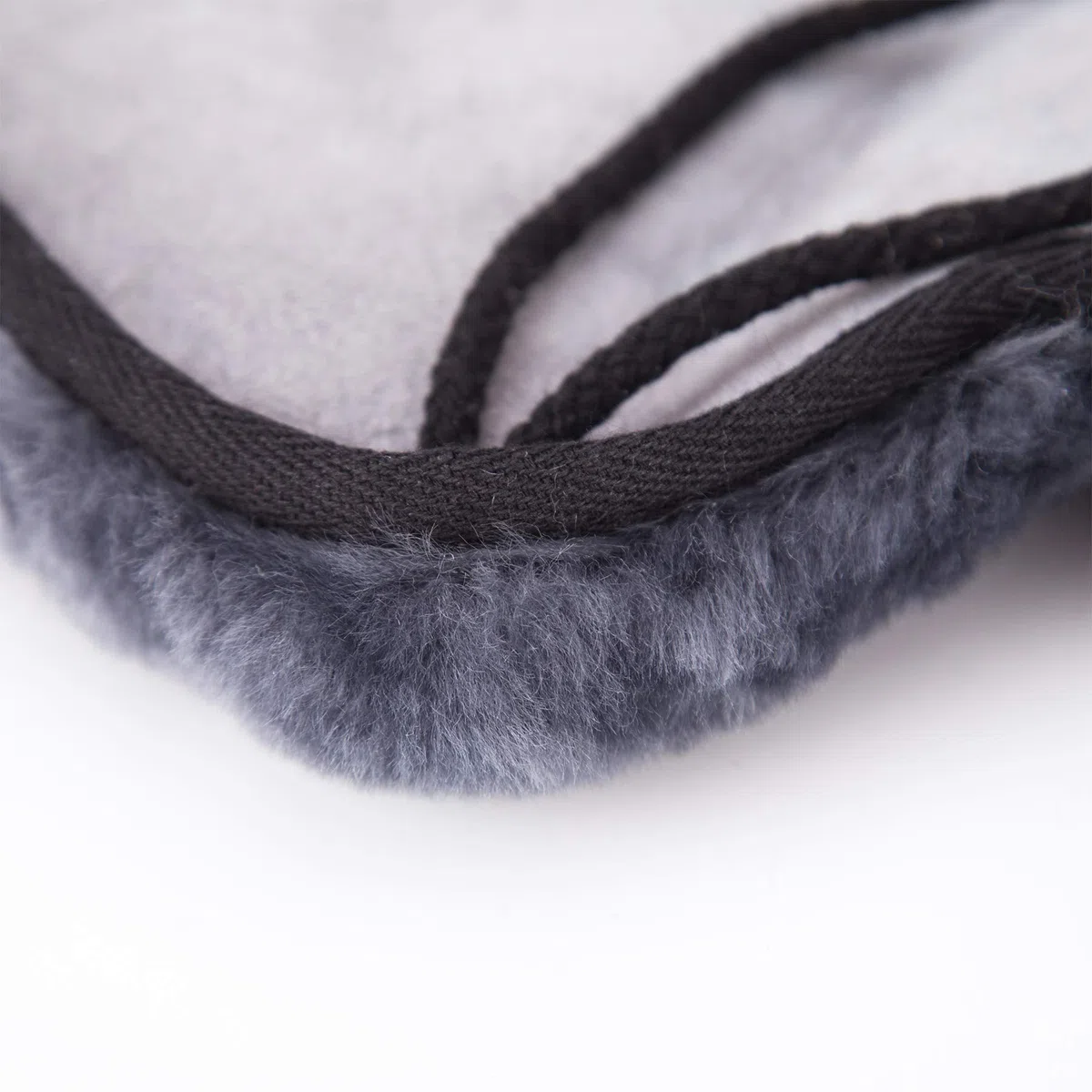 Western Merino Sheepskin Saddle Seat Cover -Riding weern futro jagnięce pokrowiec na siodełko (antracyt)