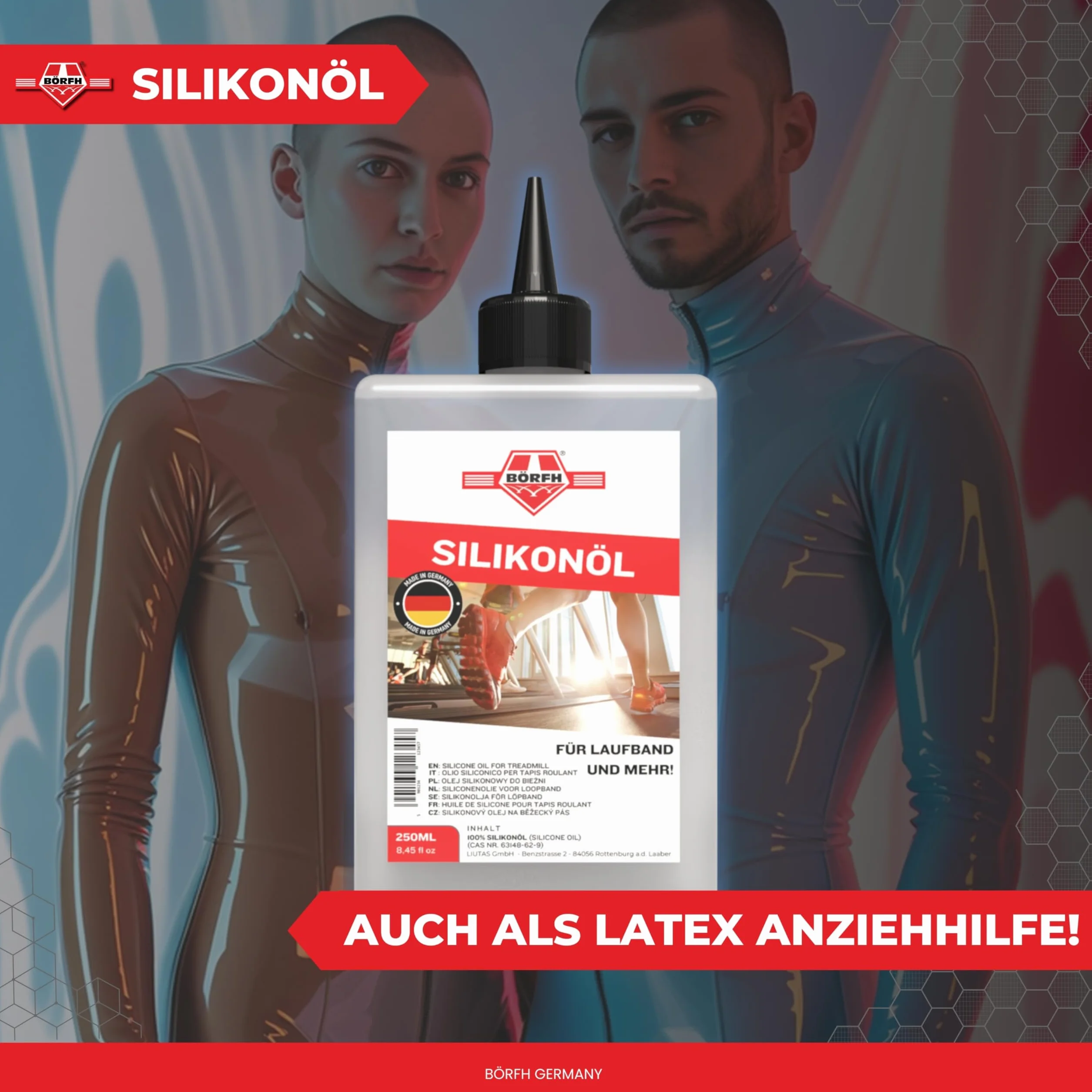Olej silikonowy 250 ml – 100% czysty olej silikonowy do bieżni i sprzętu sportowego, nietoksyczny, idealny do gospodarstwa domowego i artystów, olej silikonowy, idealny do pouringu akrylowego i