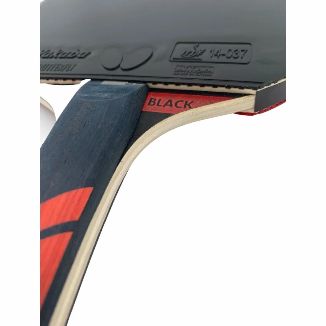 Butterfly Dimitrij Ovtcharov Black rakieta do tenisa stołowego, EVA, ITTF Wakaba gąbka 2,1 mm