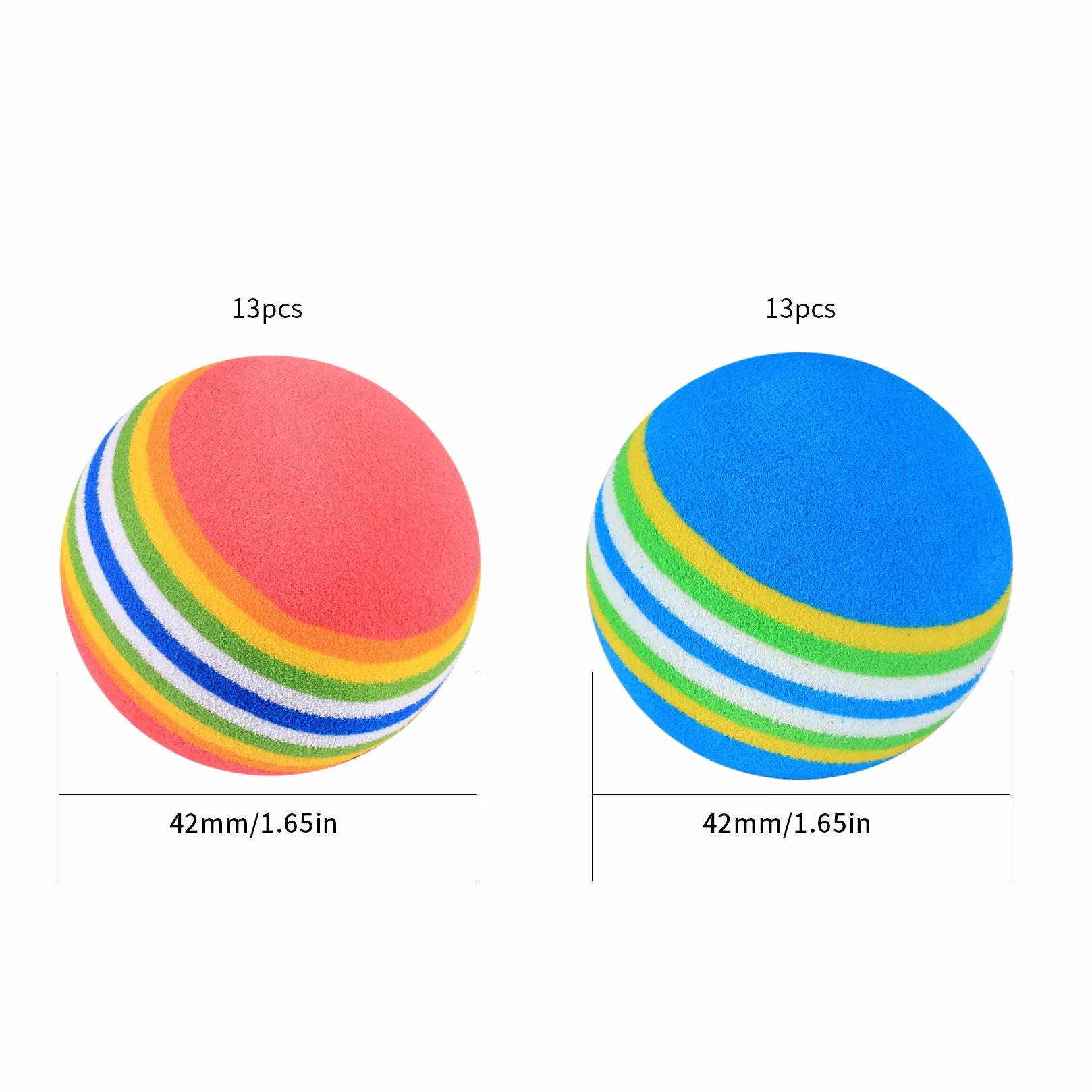 Xiaomoyu Piłki golfowe 26 sztuk czerwone niebieskie do ćwiczeń i treningu