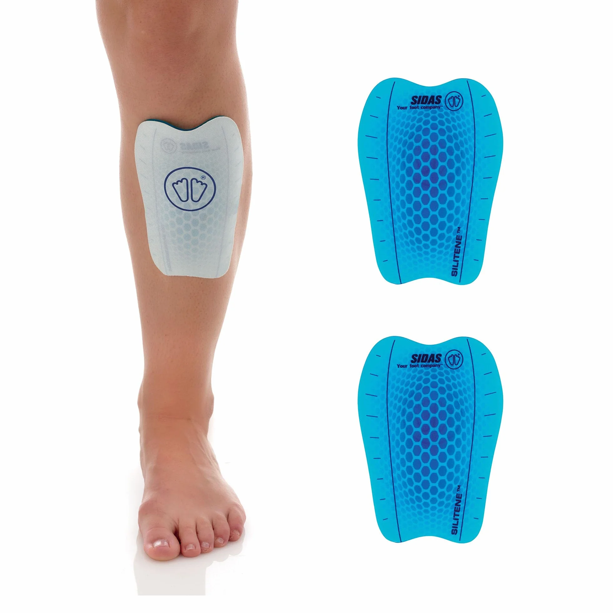 Sidas Shin Protectors - Ochrona piszczelów X2, Niebieski, FR : Jeden rozmiar (rozmiar producenta: -)