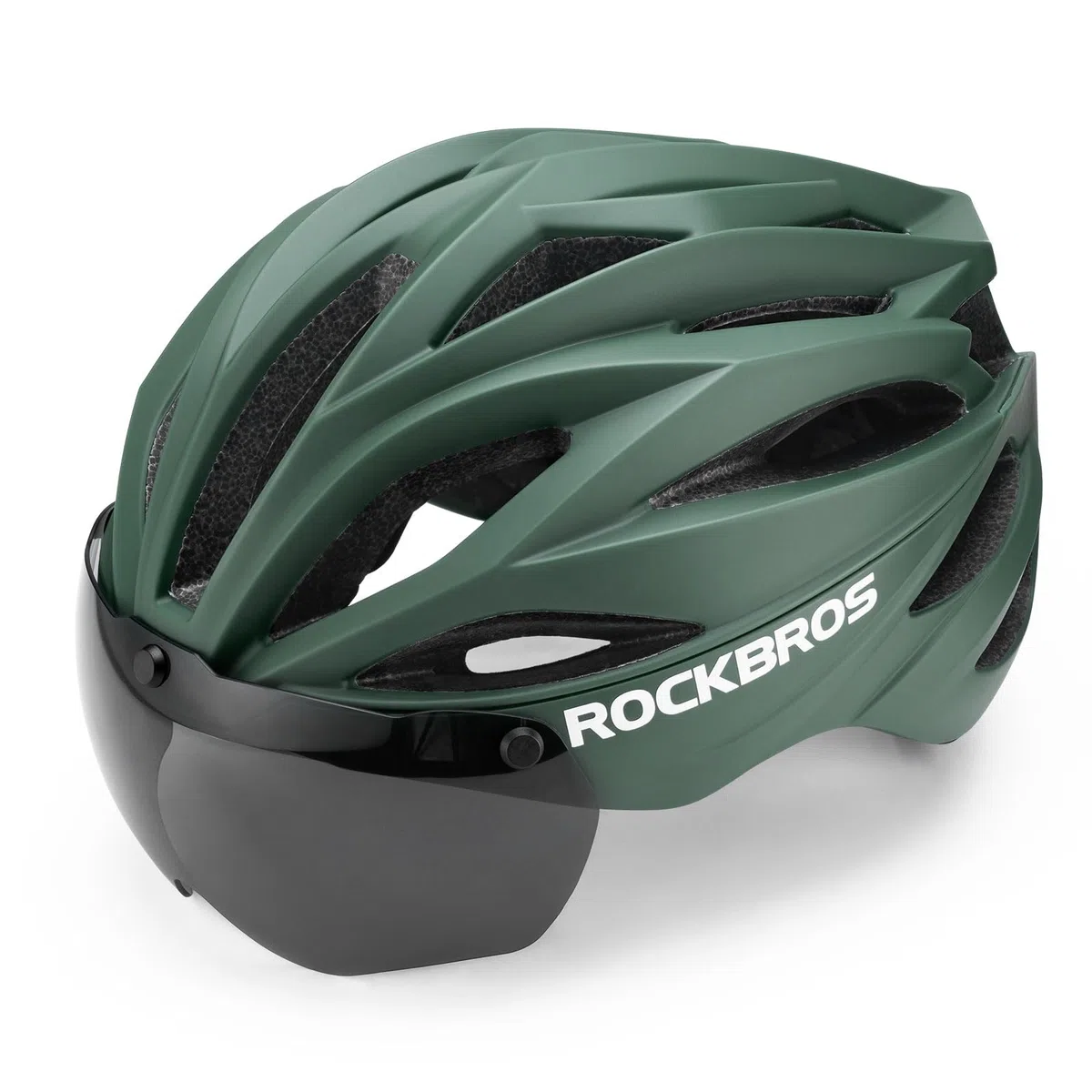 ROCKBROS Kask Rowerowy Dla Dorosłych z Magnetycznie Odpinanym Daszkiem, Kask MTB Oddychający Kask Rowerowy Szosowy z Regulacją Dla Kobiet i Mężczyzn, 58-62 cm