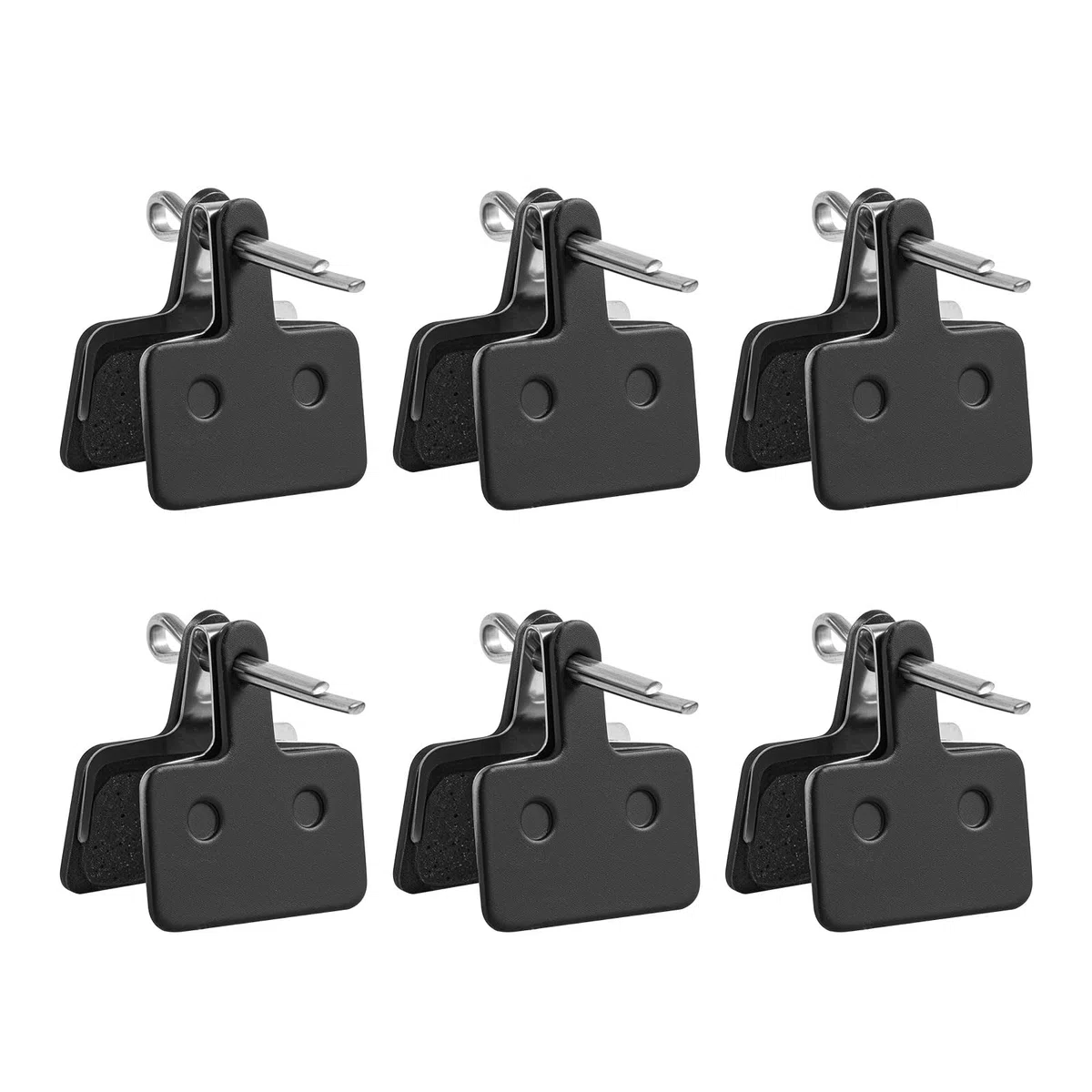 6 Par Klocków Hamulcowych Rowerowych dla Shimano B01S B03S B05S, Wysokowydajne Półmetalowe Klocki Hamulcowe Tarczowe, Kompatybilne z MT200 MT400 MT500 T675 M575 M525 M495 M486 M485