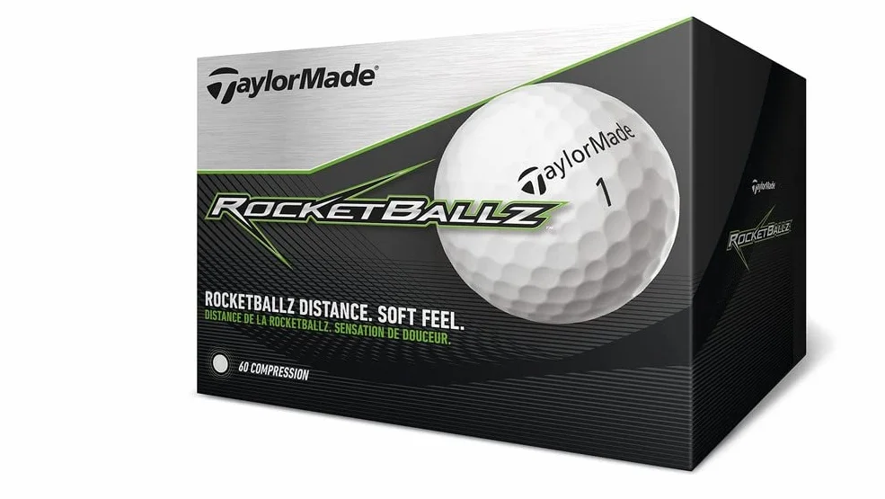 TaylorMade TM19 Rocketballz piłeczki golfowe, uniseks, białe, 36 sztuk