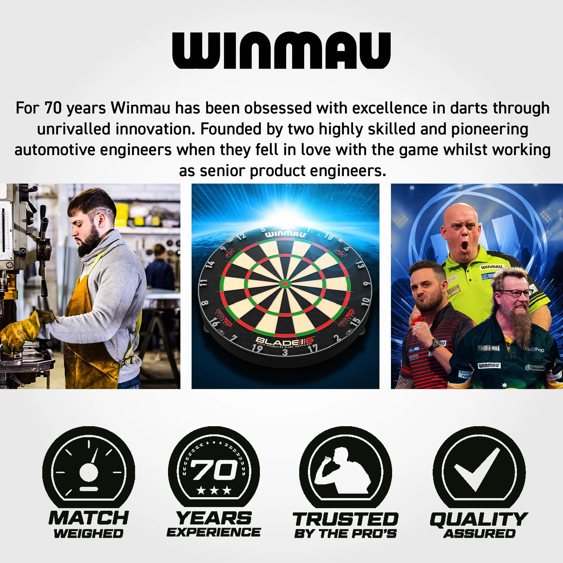 WINMAU Armor Darts-portfel – etui zapewnia miejsce na w pełni zmontowane rzutki i akcesoria – odporny na uderzenia, bardzo trwały i bezpieczny