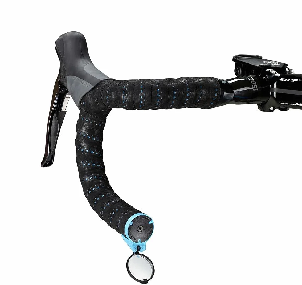 THE BEAM CORKY PERFORMANCE Mini Lusterko Rowerowe Składane 360 Stopni Czarny