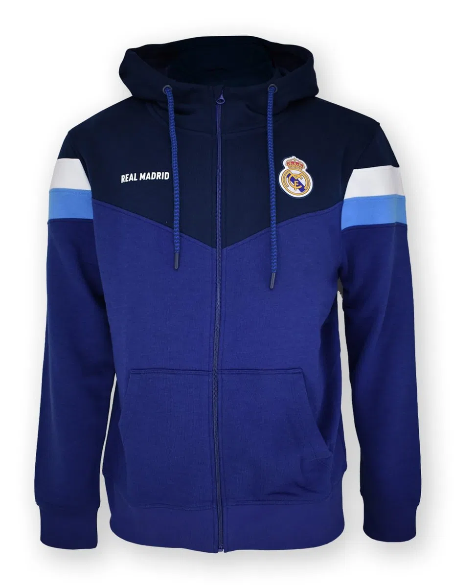 Real Madrid Licencjonowana kurtka polarowa nr 13 - dla dorosłych, Niebieski, M