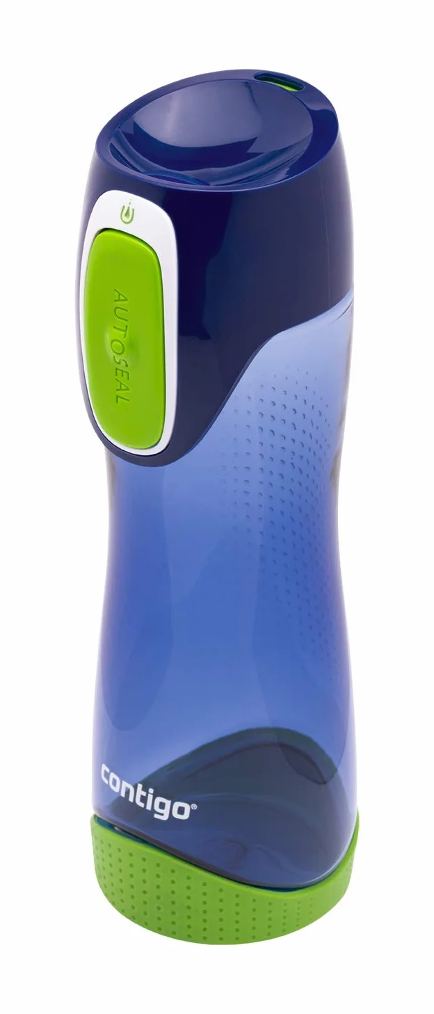 Contigo Swish Autoseal butelka na wodę, duża, bez BPA, szczelna butelka na siłownię, idealna do uprawiania sportu, biegania, jazdy na rowerze, biegania, wędrówek, 500 ml