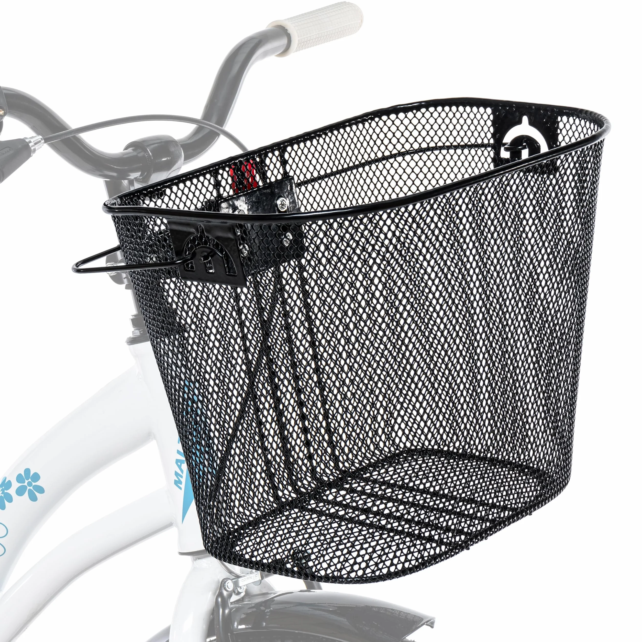 Metalowy kosz na kierownicę rowerową + uchwyt na kosz | kosz na kierownicę z adapterem | kosz do mocowania | 34 x 25 x 27 cm | do 5 kg