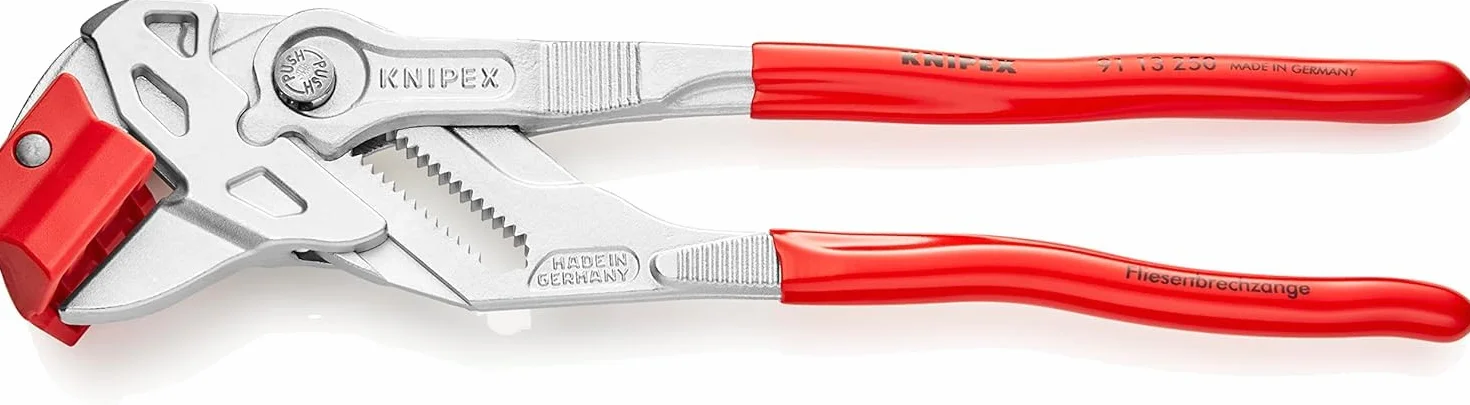 KNIPEX Obcęgi do łamania glazury chromowane 250 mm 91 13 250