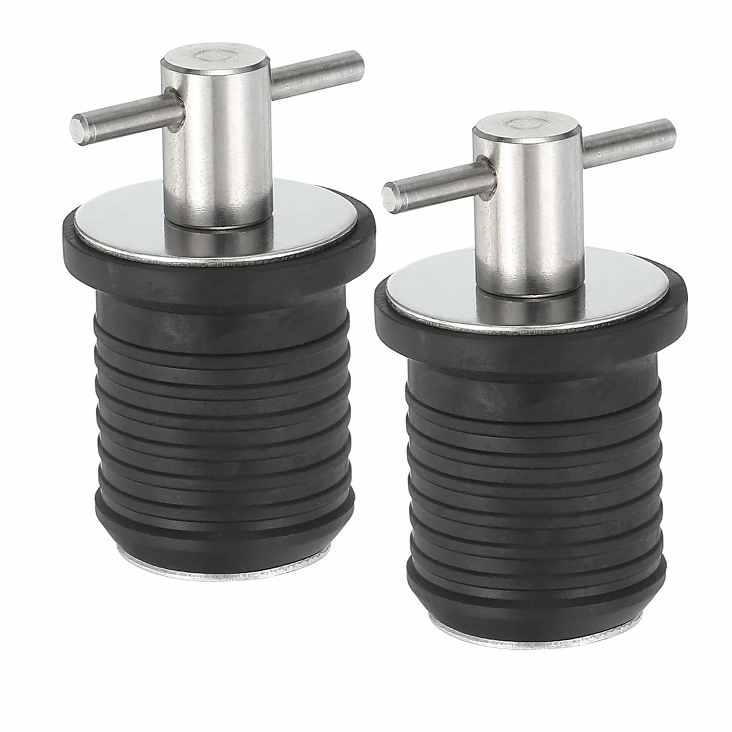 2 szt. zaślepki do łodzi, korek odpływu łodzi, korek odpływu łodzi, wtyczka odpływowa, 25 mm stalowe korki odpływowe, do kajaku łodzi 25 mm otwory odpływowe