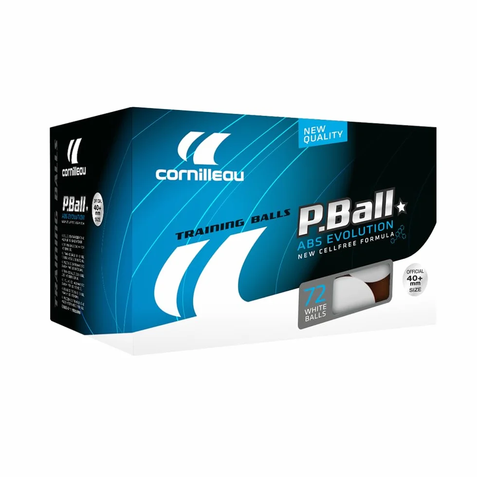 Cornilleau ITTF Plastikowe ABS Evolution 1 gwiazda piłka do tenisa stołowego (72 szt.)
