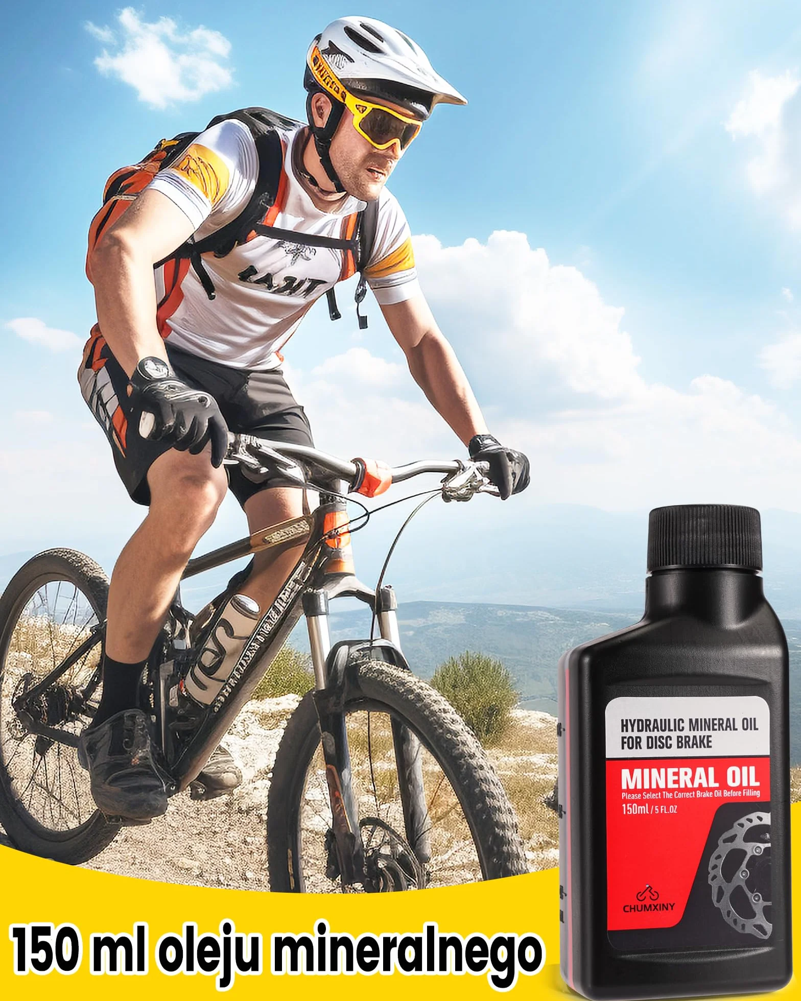 CHUMXINY Zestaw odpowietrzania hamulców do hydraulicznych hamulców tarczowych Shimano, TEKTRO, TRP. Zestaw do odpowietrzania hamulców hydraulicznych do rowerów zawiera złącze mosiężne, płyn hamulcowy