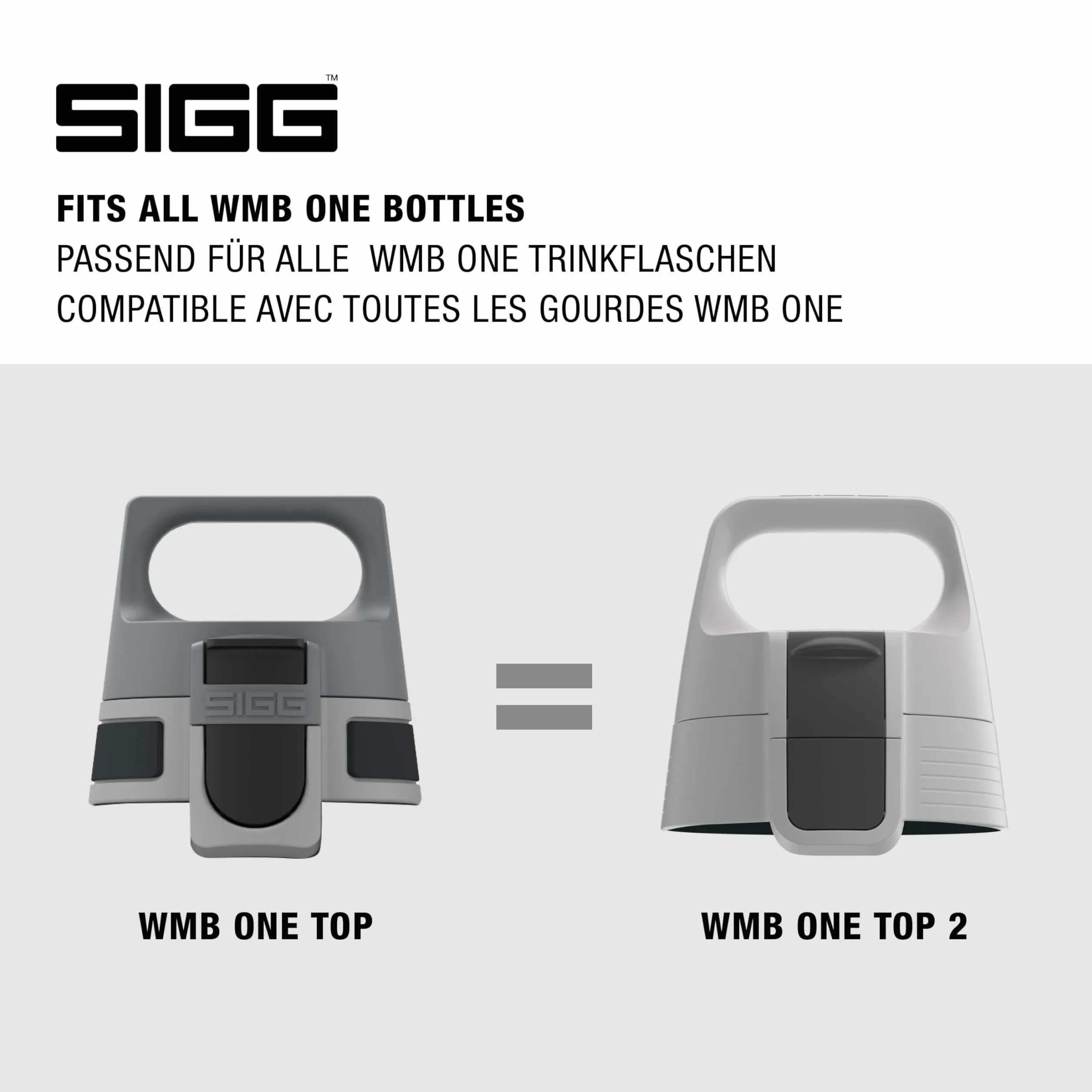 SIGG WMB ONE górne różowe zamknięcie (jeden rozmiar), część zamienna do butelki do picia SIGG, jednoręczna i szczelna nasadka zamykająca