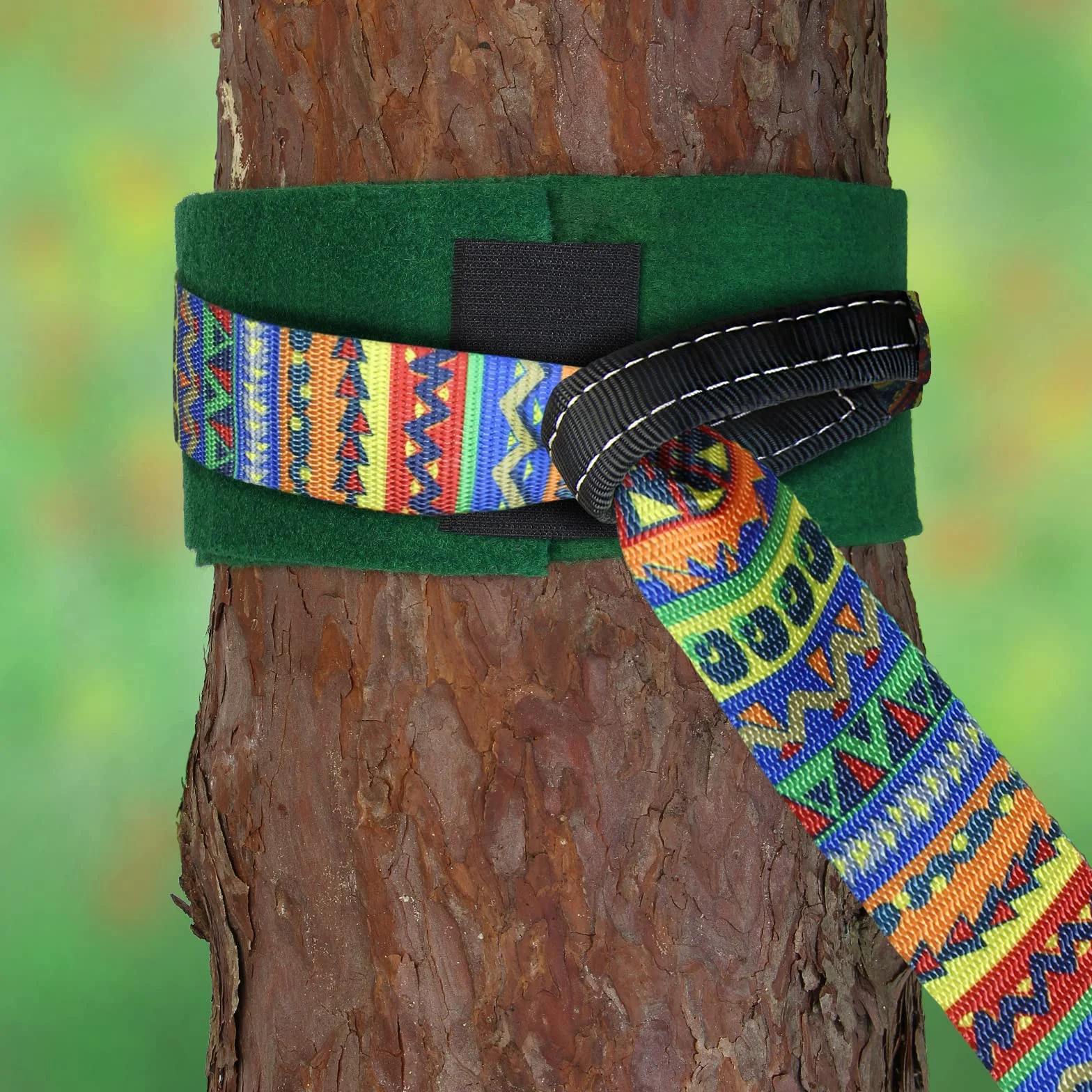 ALPIDEX Slackline Set 15m z osłoną drzewa i napinaczem grzechotki