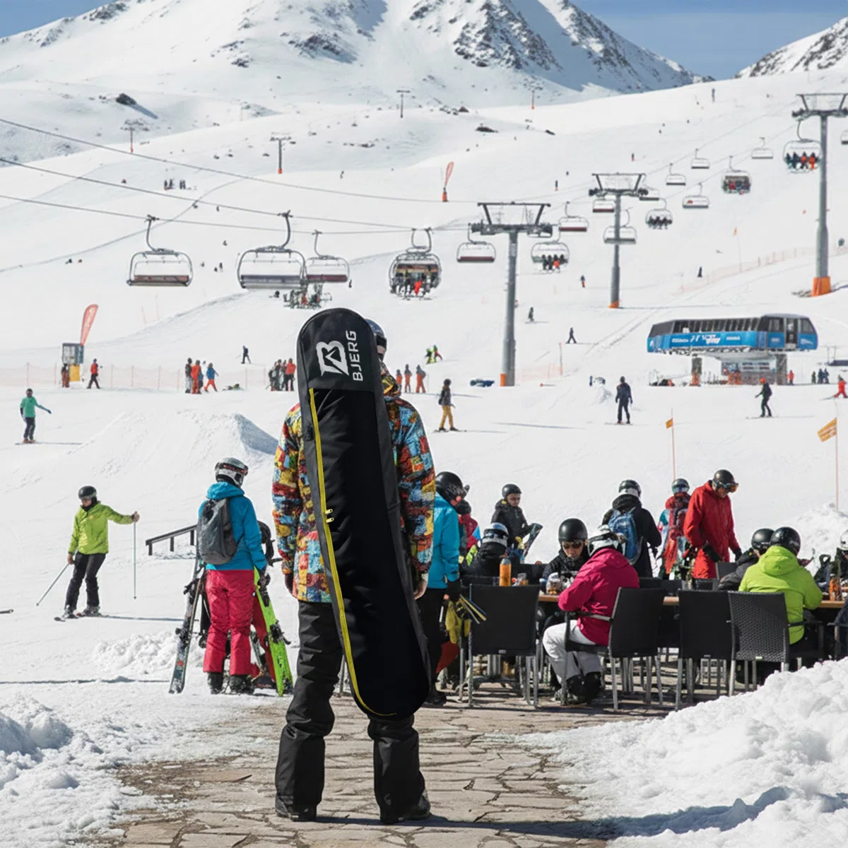 Bjerg torba snowboardowa na deskę snowboardową, snowboard, plecak, torba na snowboard, wyprodukowano w Europie