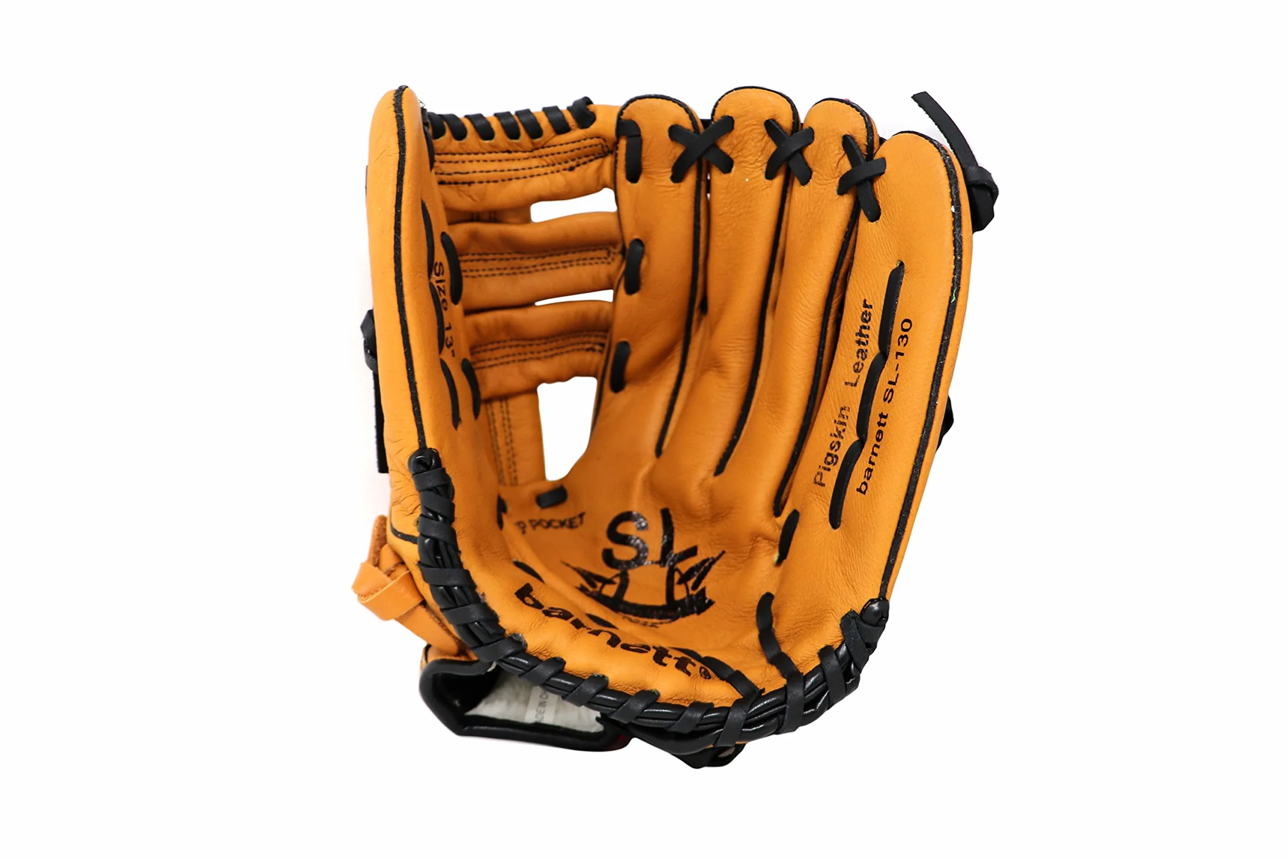 Sl-125 Skórzane rękawice baseballowe, Outfield, rozmiar 30 cm, brązowe, barnett