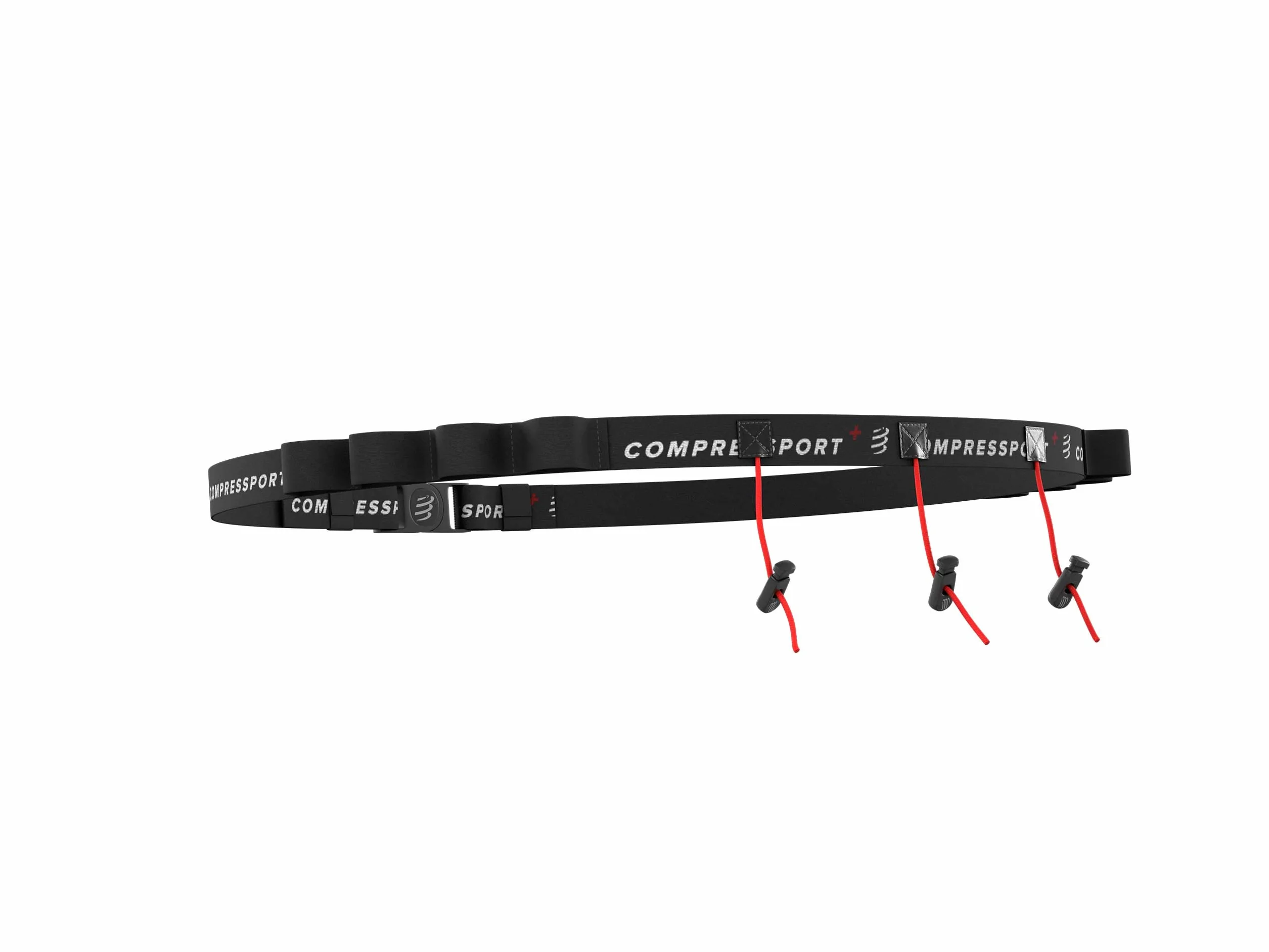 Compressport Race Belt uchwyt na plecak, pasek z numerem startowym, w pełni regulowany i funkcjonalny – idealny do noszenia żelów