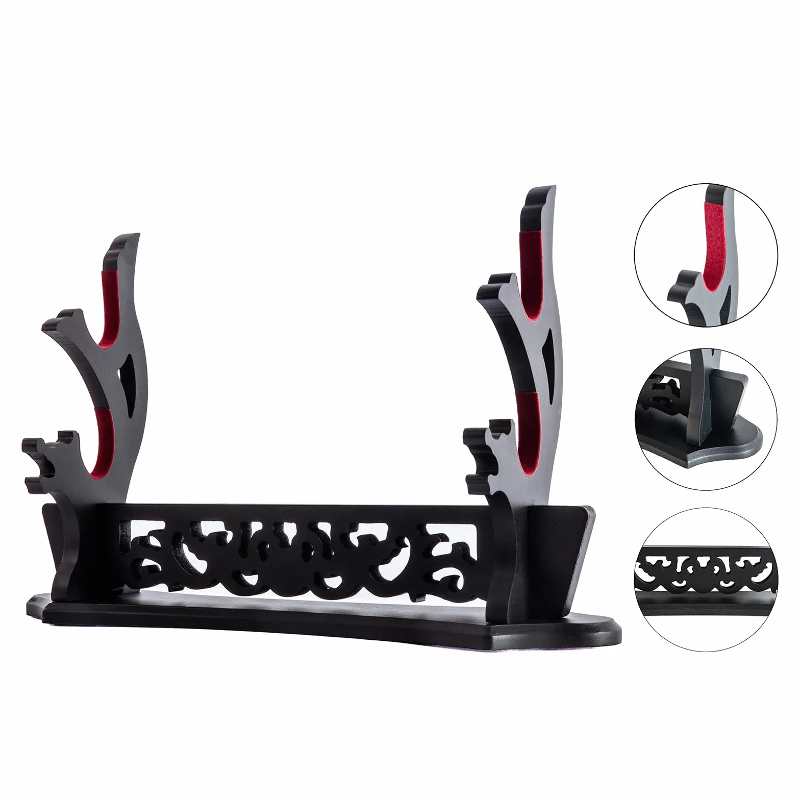 Stojak na miecz Katana 2-poziomowy, japoński miecz samurajski Wakizashi tanto