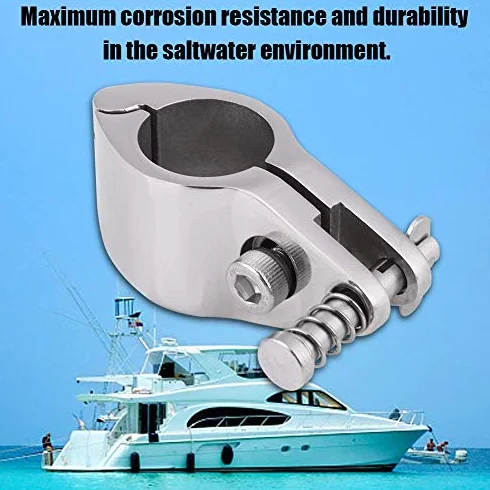 KIMISS Ślizg szczęki ze stali nierdzewnej 7/8" for bimini, morski fitting do łodzi – zawiasowy mechanizm
