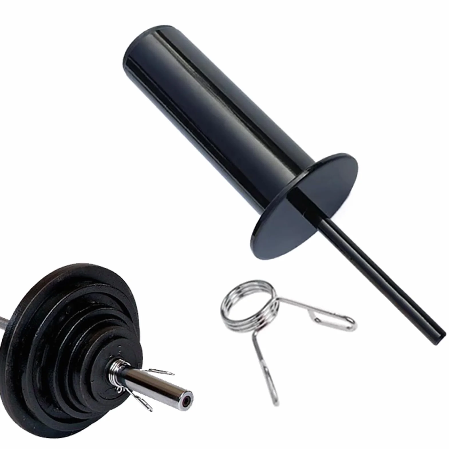 Gym Pin Extender Barbell Plate Add-On Loading Pin Adapter Steel Construction 4.33 Inch Home Gym Weightlifting Accessory