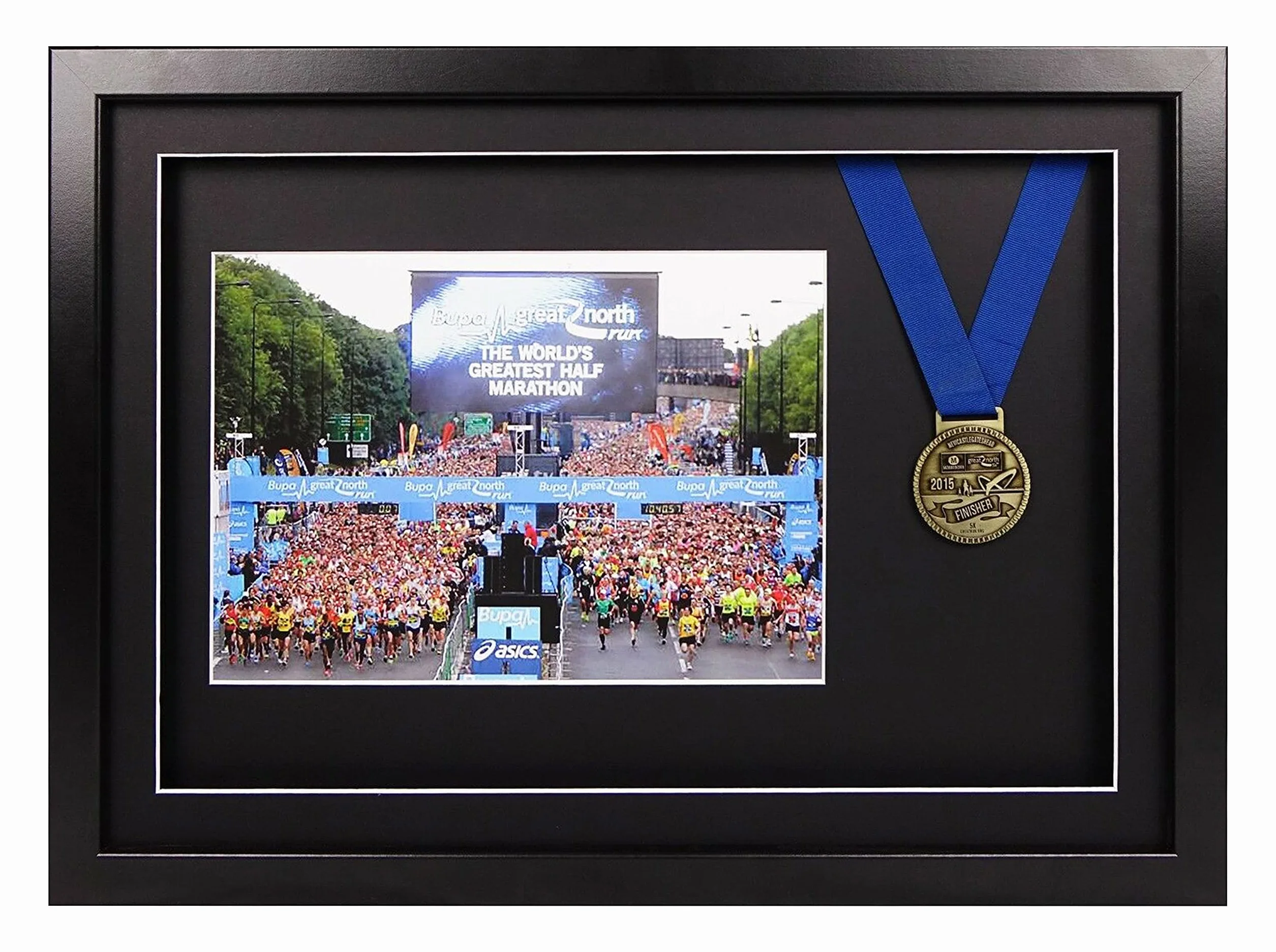 Vivarti Sportowa ramka ekspozycyjna na medal pływacki i ramka na zdjęcia A4 czarna, 35 x 50 cm, czarna
