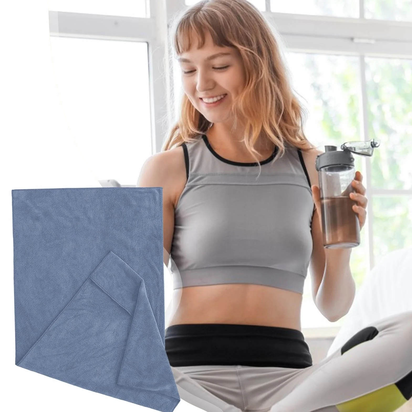 Szybkoschn?cy r?cznik z mikrofibry si?owni?, mi?kki r?cznik do jogi dla m? ?czyzn, kobiet, przeno?ny sweter do treningu, ?wiczenia ?wicze?, lekki r?cznik fitness do si?owni, sportu, biegania,