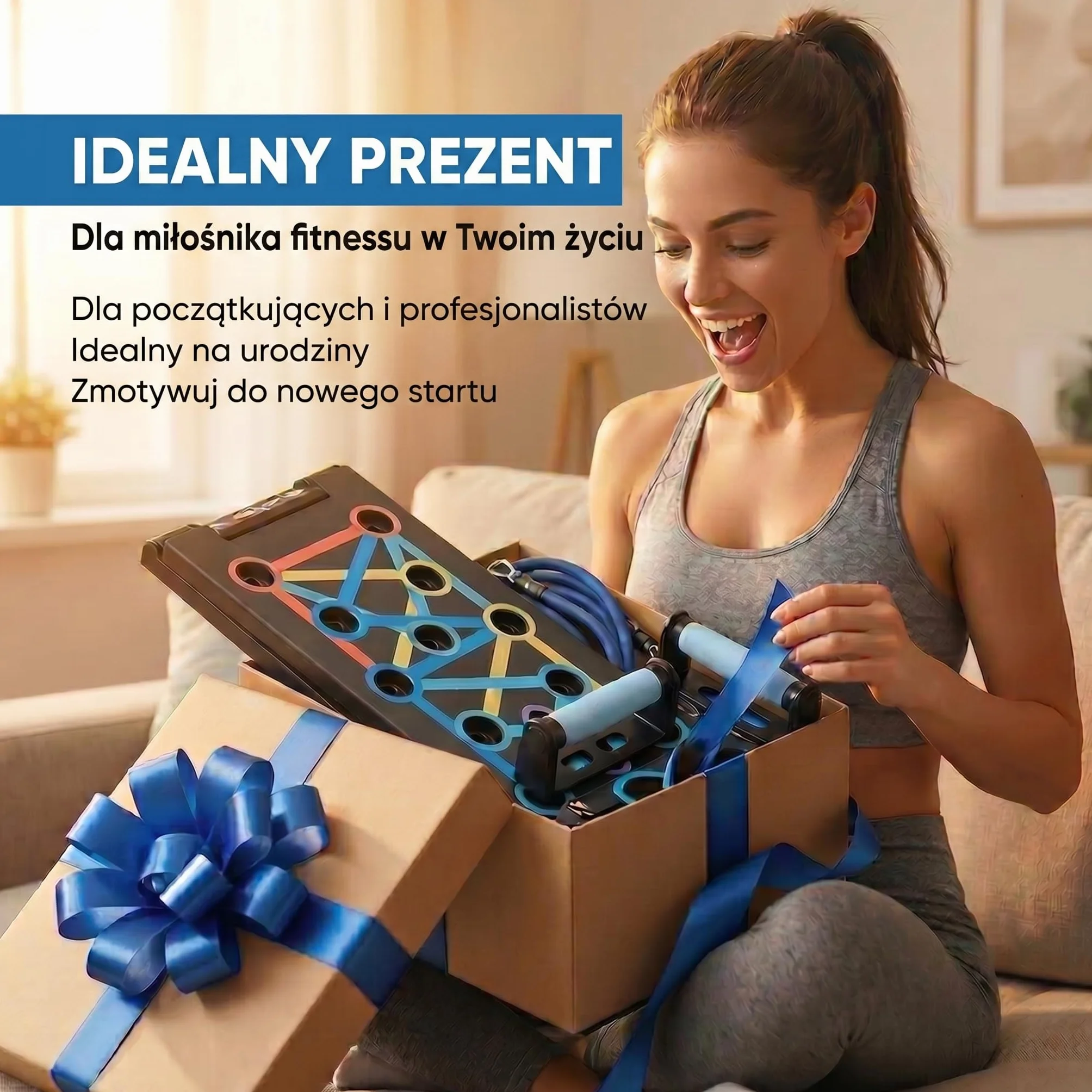 Body & Mind® Deska do pompek; składana, wielofunkcyjna deska Elite Rack Fitness Board do ćwiczeń całego ciała i efektywnych pompek; uchwyty do pompek z darmowymi paskami treningowymi