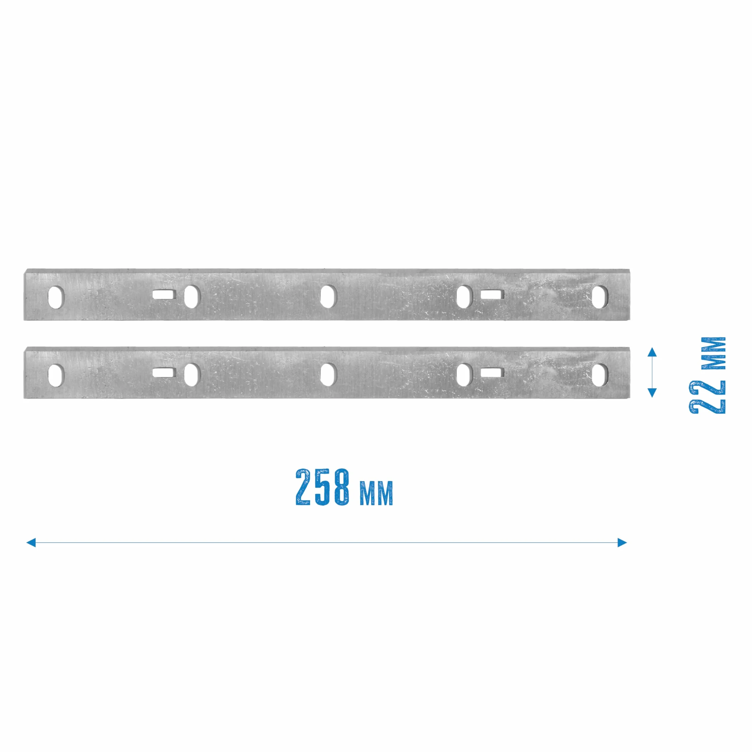 Güde nóż do strugania pary do GADH 254 ze stali High Speed Steel, 2 sztuki, srebrny