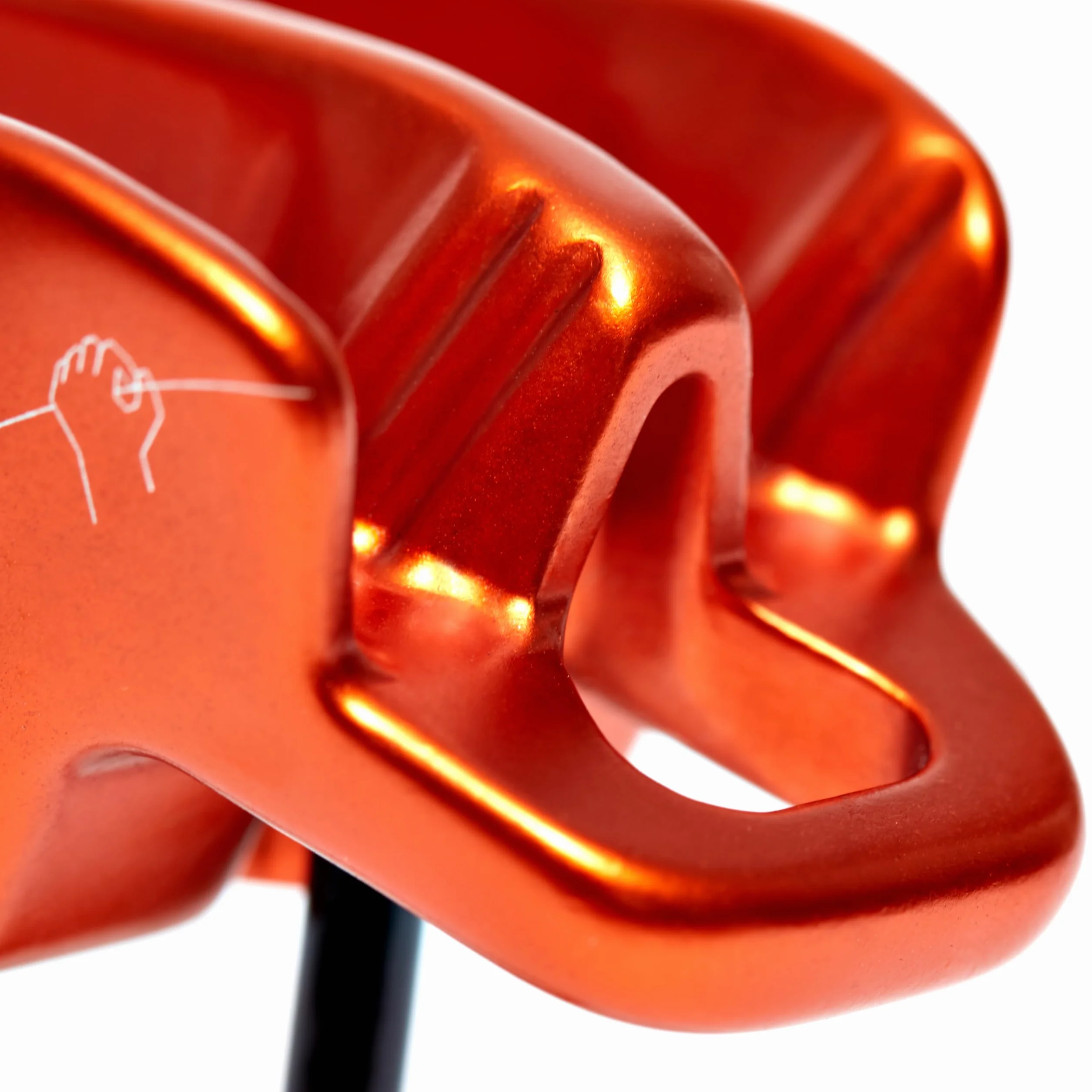 Mammut Unisex – urządzenie zabezpieczające Wall Alpine Belay dla dorosłych, pomarańczowe, jeden rozmiar
