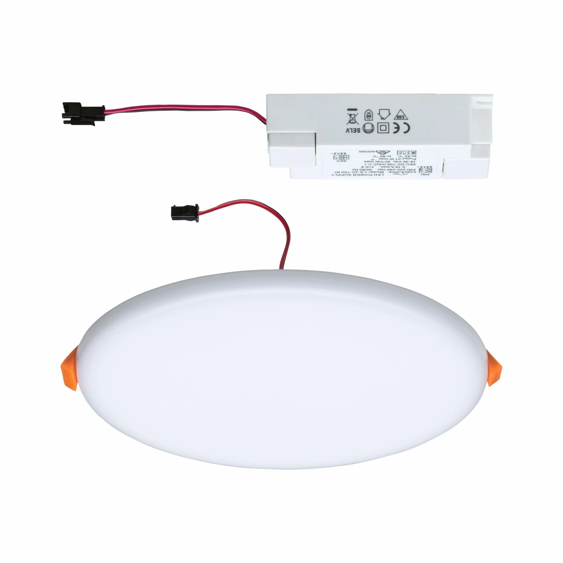 Paulmann Veluna VariFit Panel LED IP44 185mm Okrągła Oprawa Wpuszczana 17,5W 4000K Satynowa