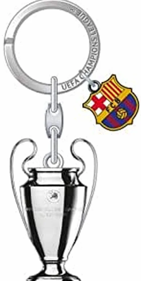 UEFA Champions League Barcelona breloczek do kluczy z metalu, 9 cm