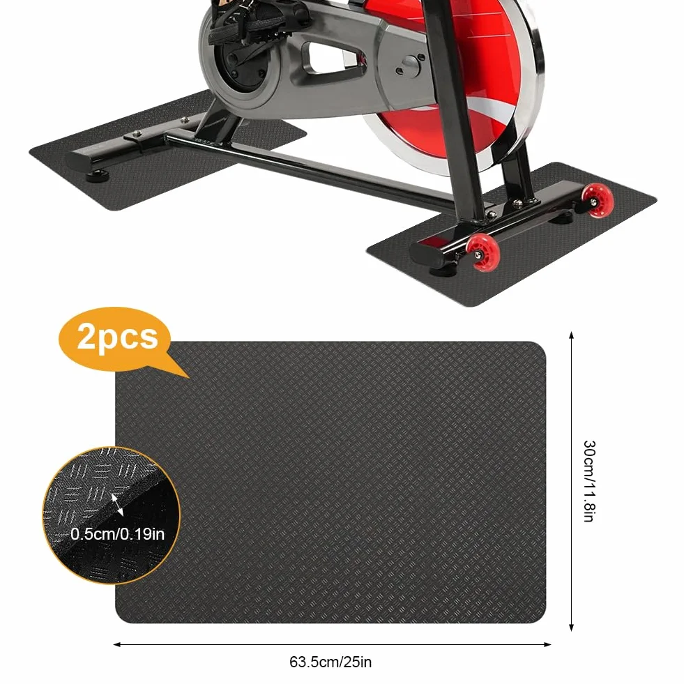 LOMUG Bieżnie, 5 mm, antypoślizgowa mata ochronna Peloton, podwójna mata podłogowa, mata ochronna, sprzęt fitness do sprzętu sportowego Home Gym