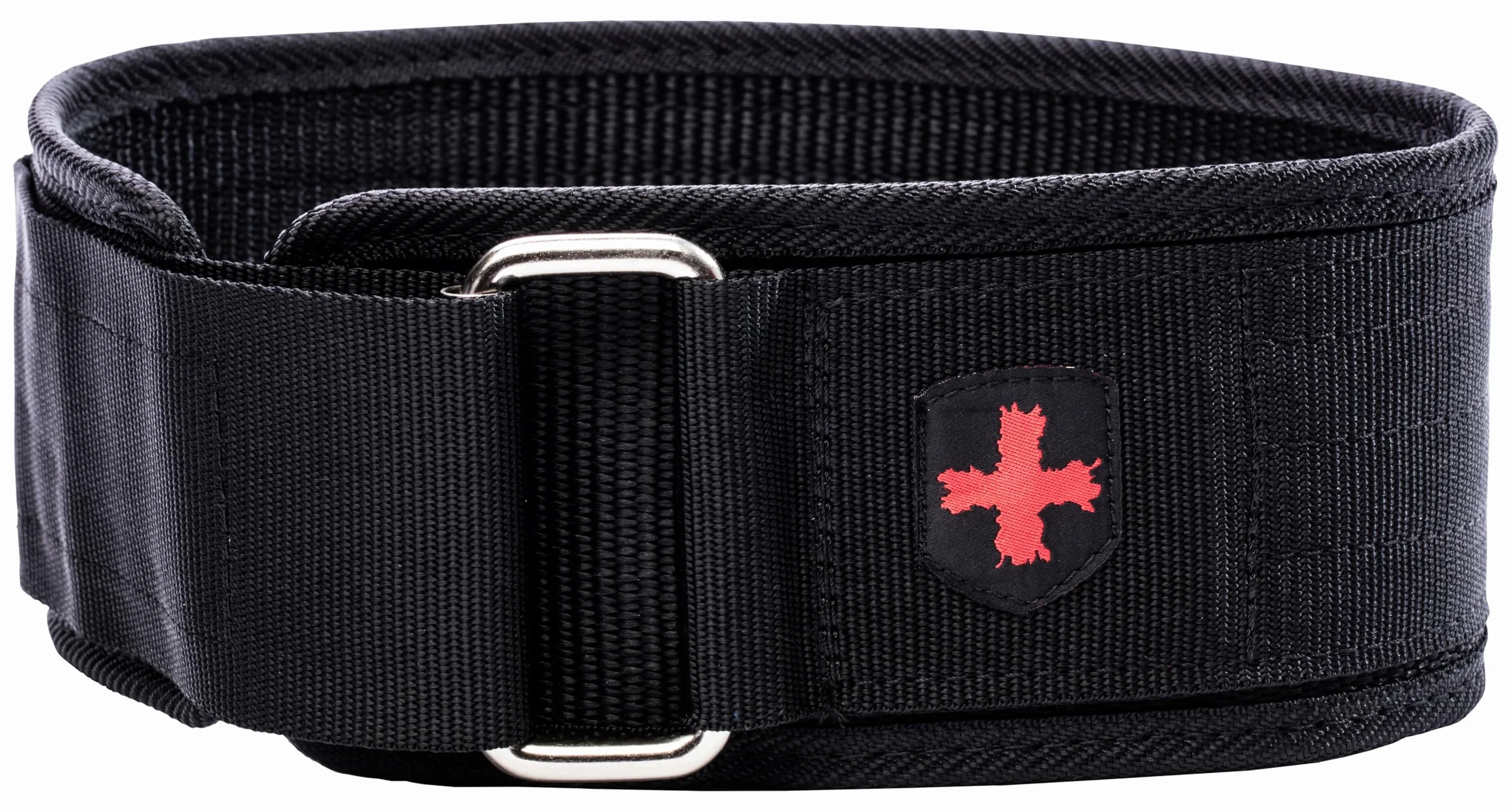 Harbinger Nylonowy pas do podnoszenia ciężarów 10,16 cm czarny rozmiar M