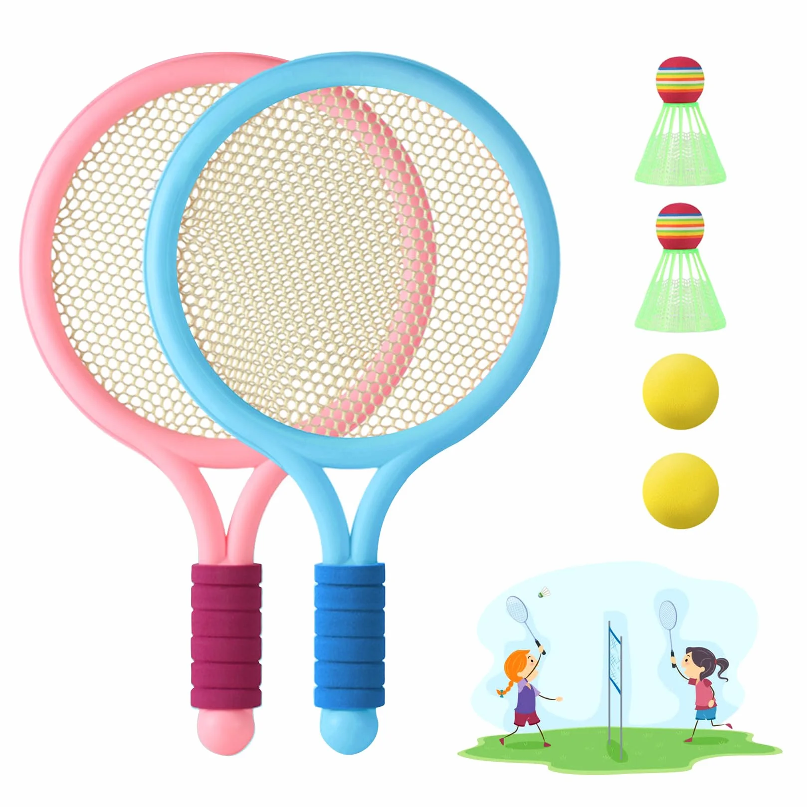 Zestaw do badmintona dla dzieci - Rakieta do badmintona dla dzieci - Sporty halowe na świeżym powietrzu