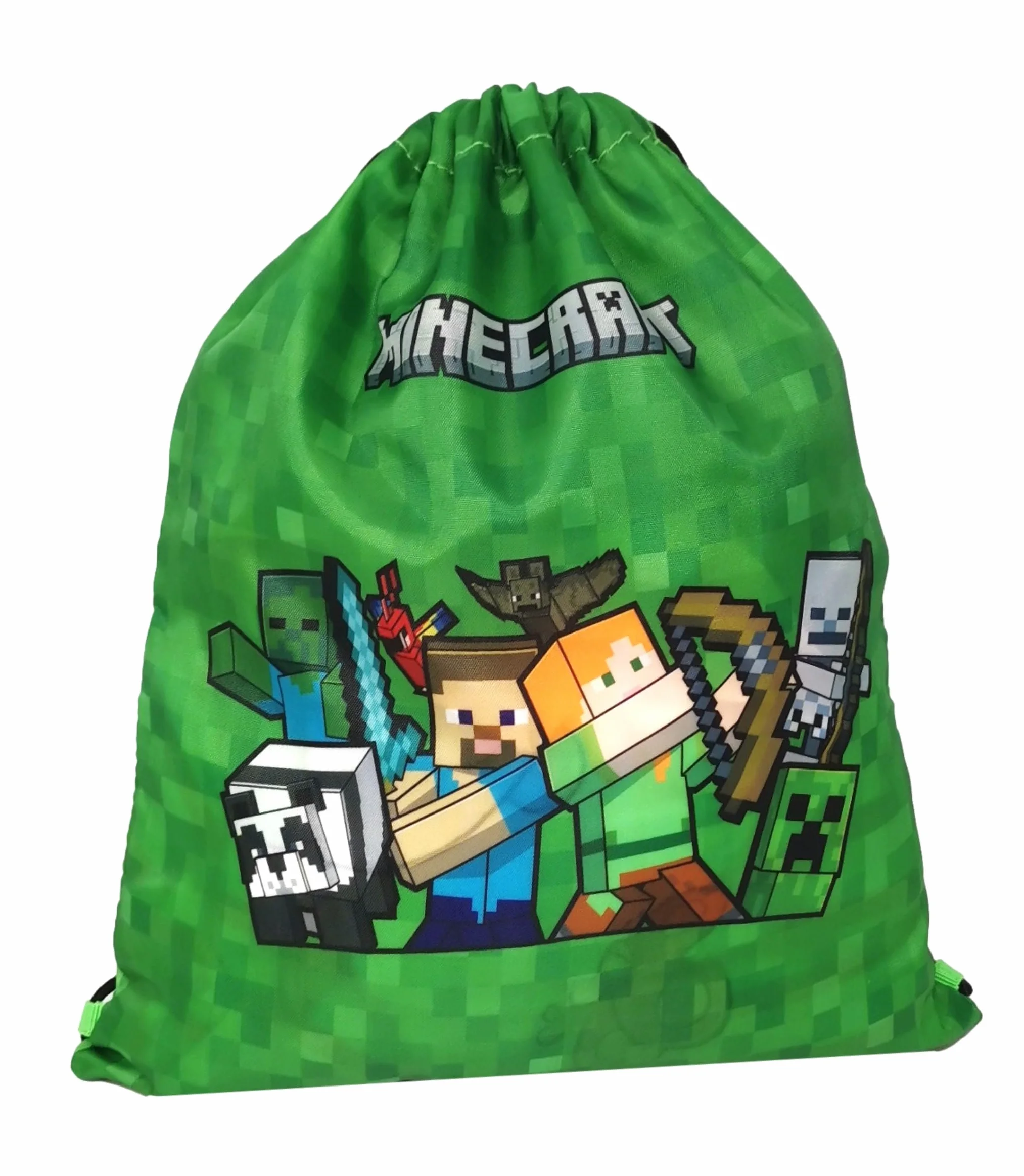 Theonoi Minecraft mały worek na siłownię, worek do pływania, torba sportowa, worek na buty, plecak sportowy