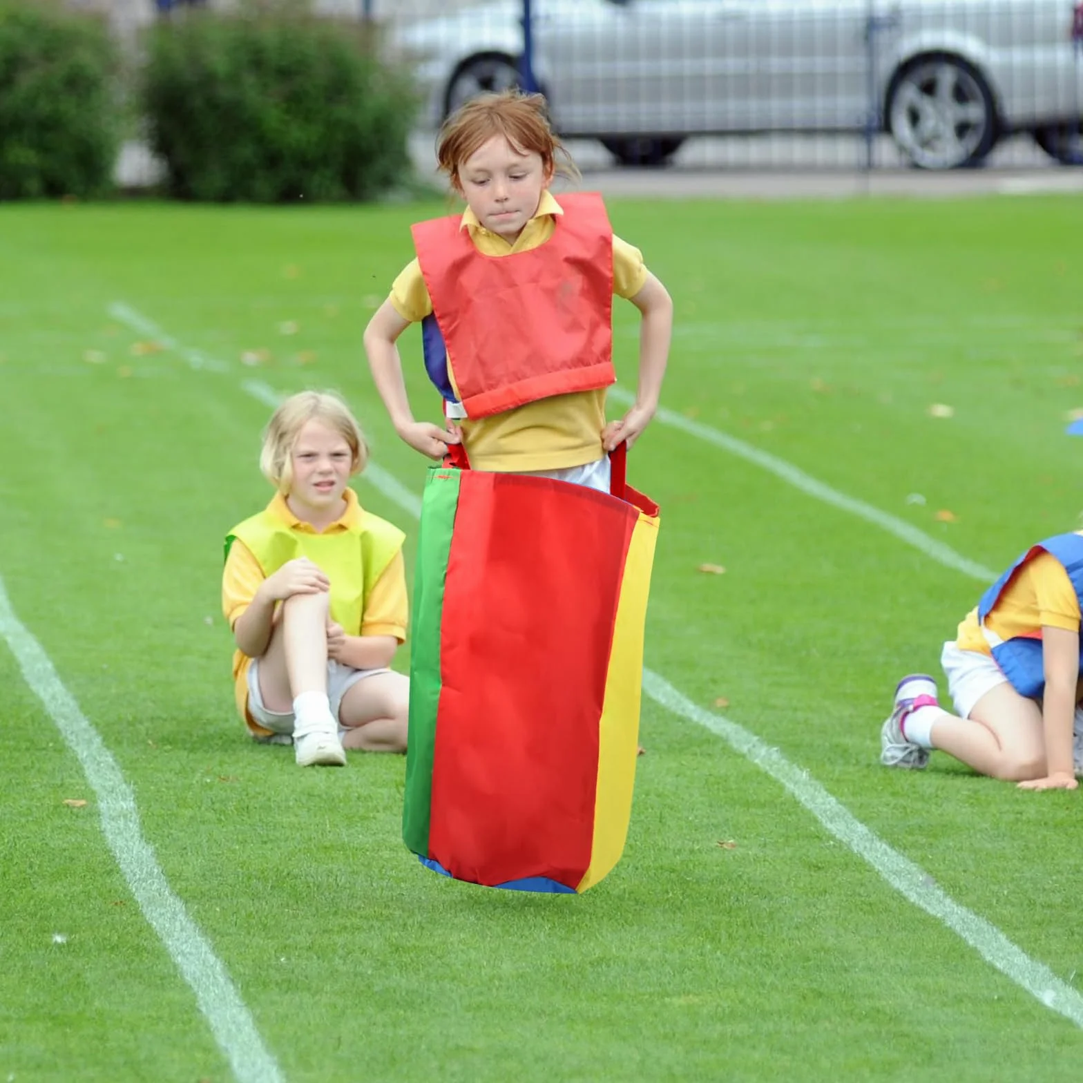 Torba na wyścig terenowy dla dzieci, zestaw worków wyścigowych, kolorowe torby do skakania, sport na świeżym powietrzu