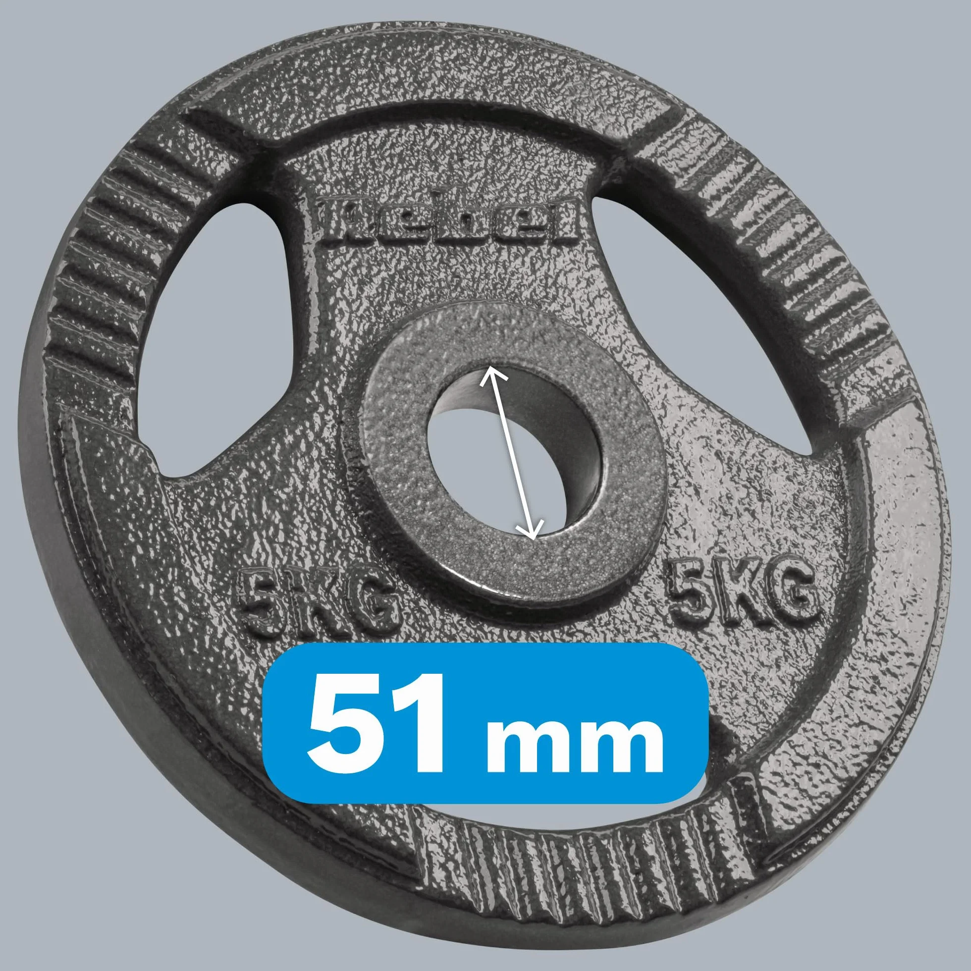 Rebel Electro Zestaw Obciążeń Żeliwnych 4x5 kg Otwór 51mm Talerz z Uchwytami